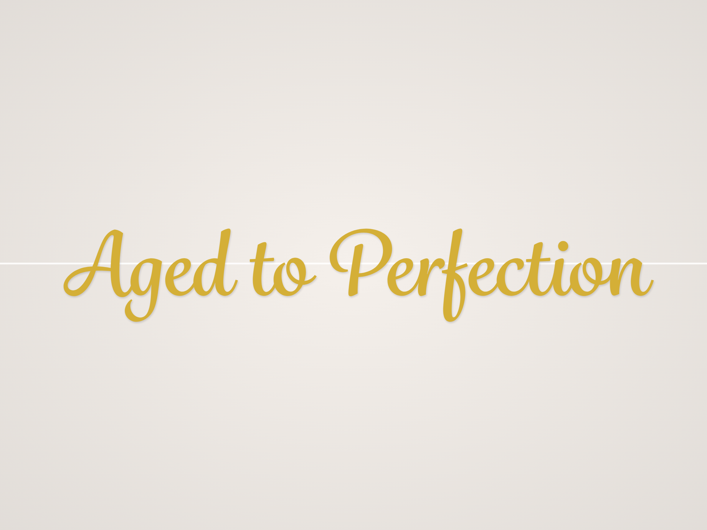 Aged to Perfection Banner
