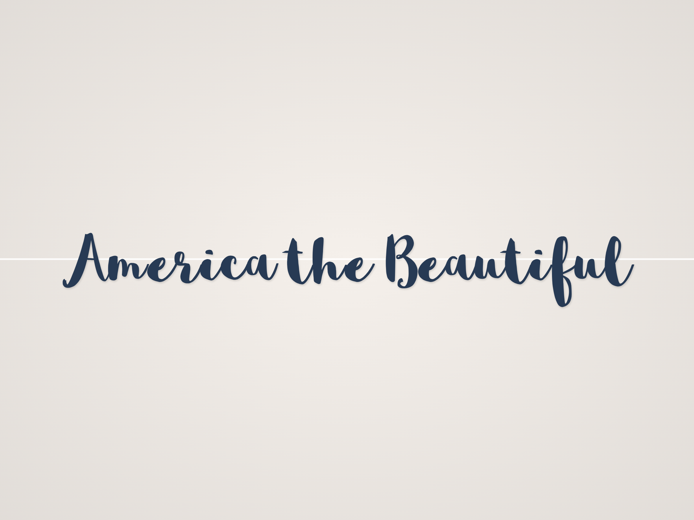 America the Beautiful Banner