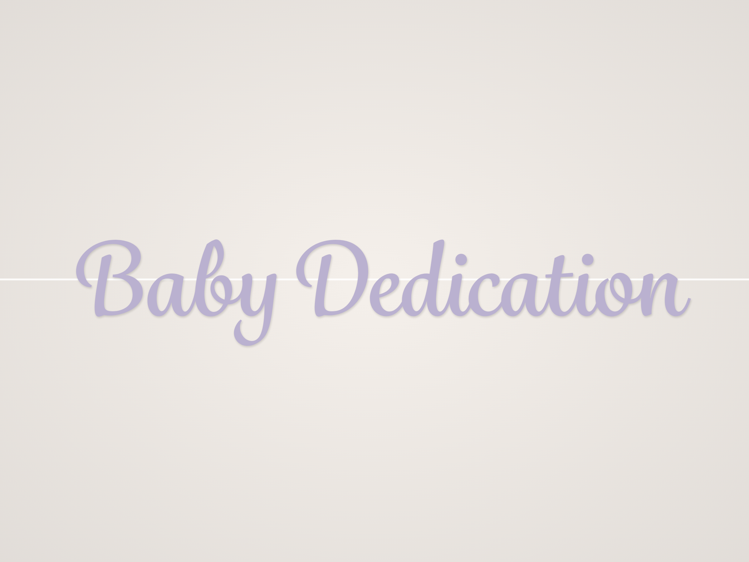Baby Dedication Banner
