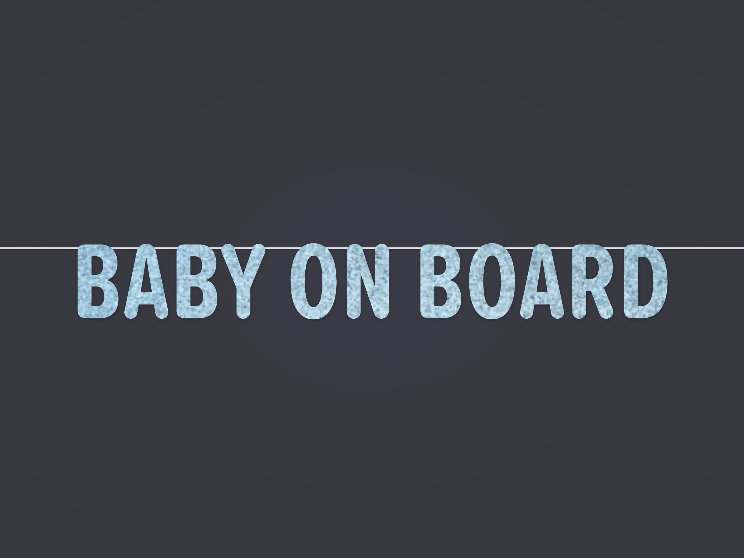 Baby on Board Banner