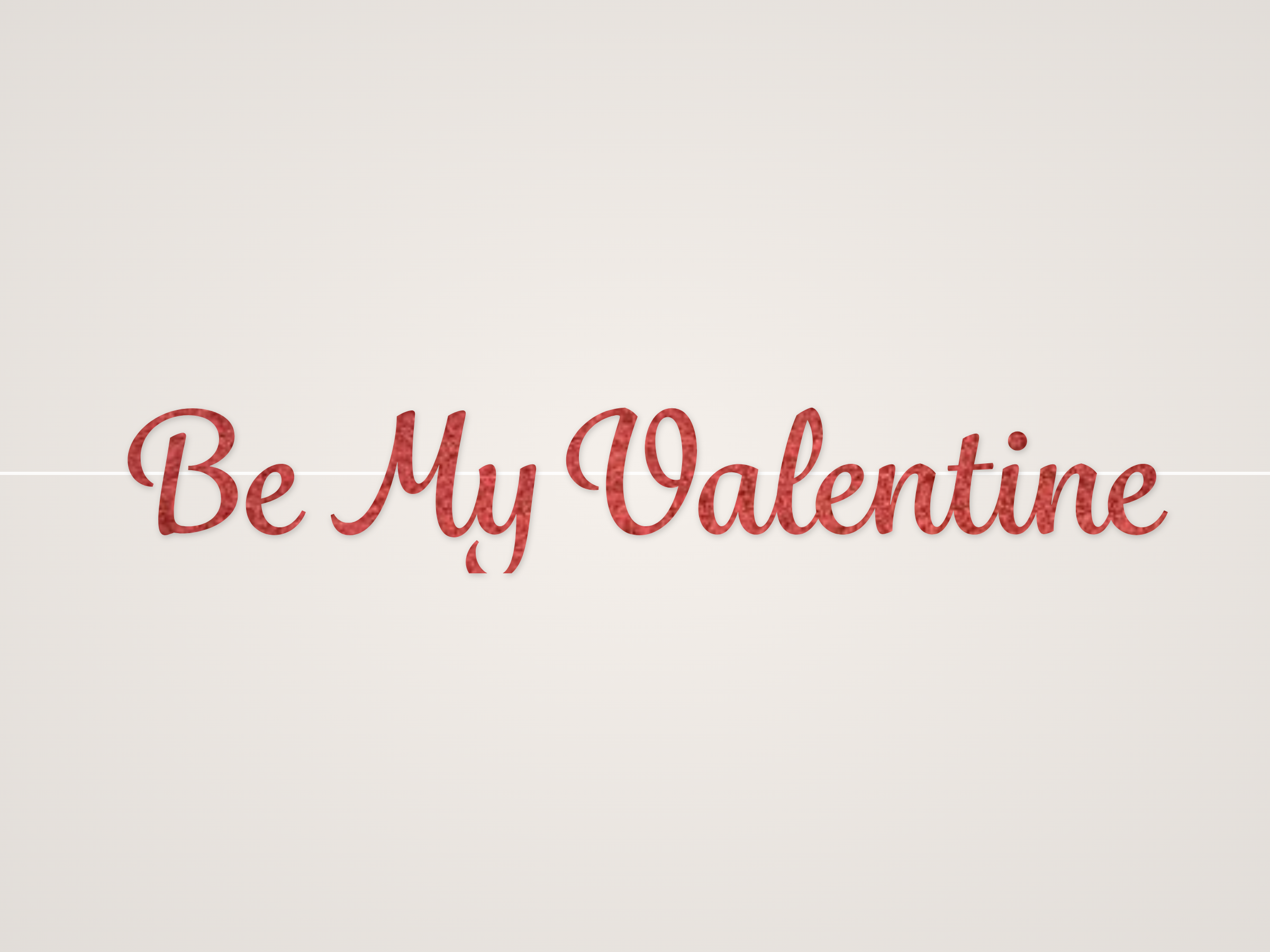 Be My Valentine Banner
