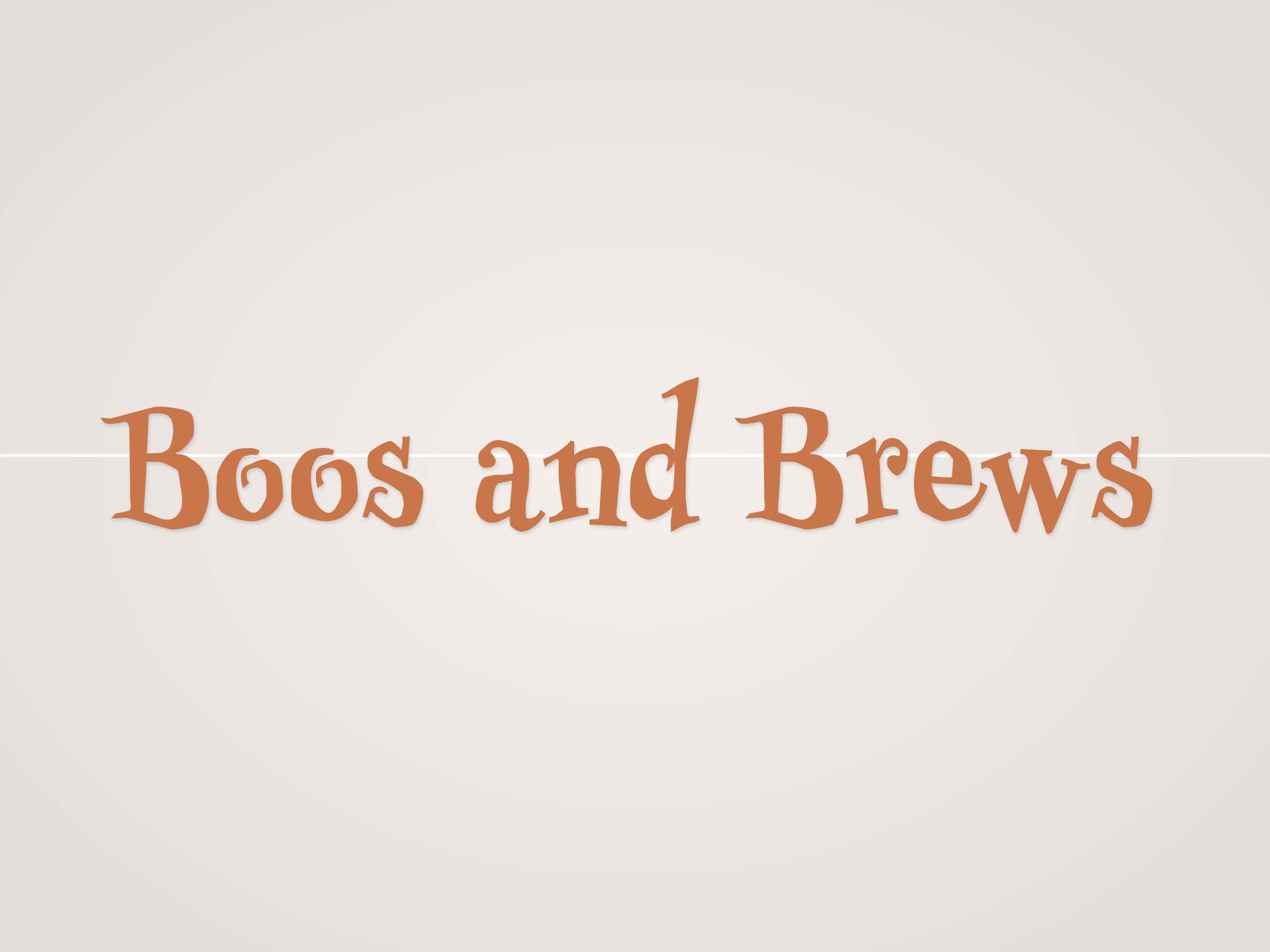Boos and Brews Banner