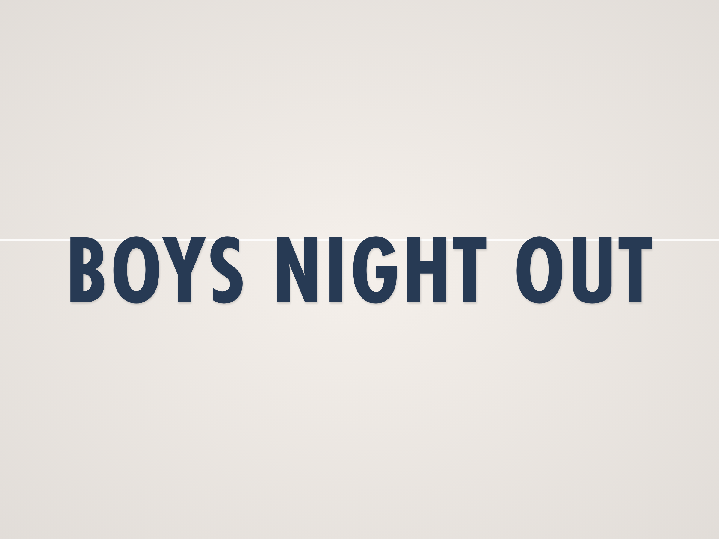 Boys Night Out Banner