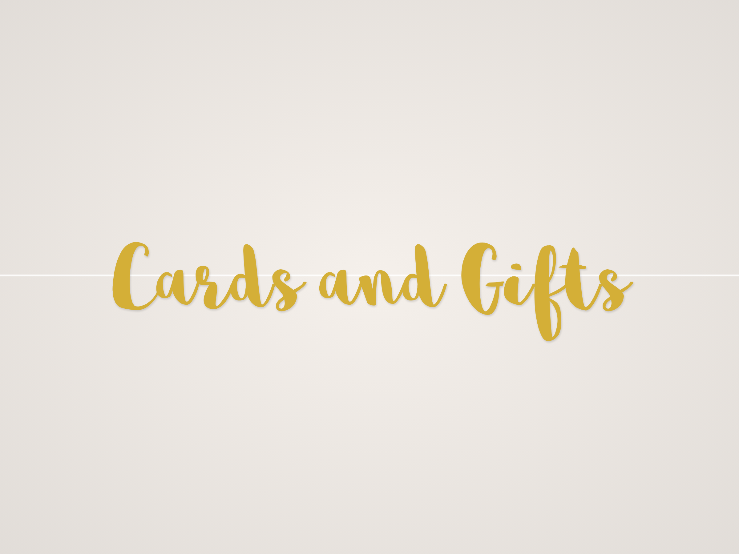 Cards and Gifts Banner