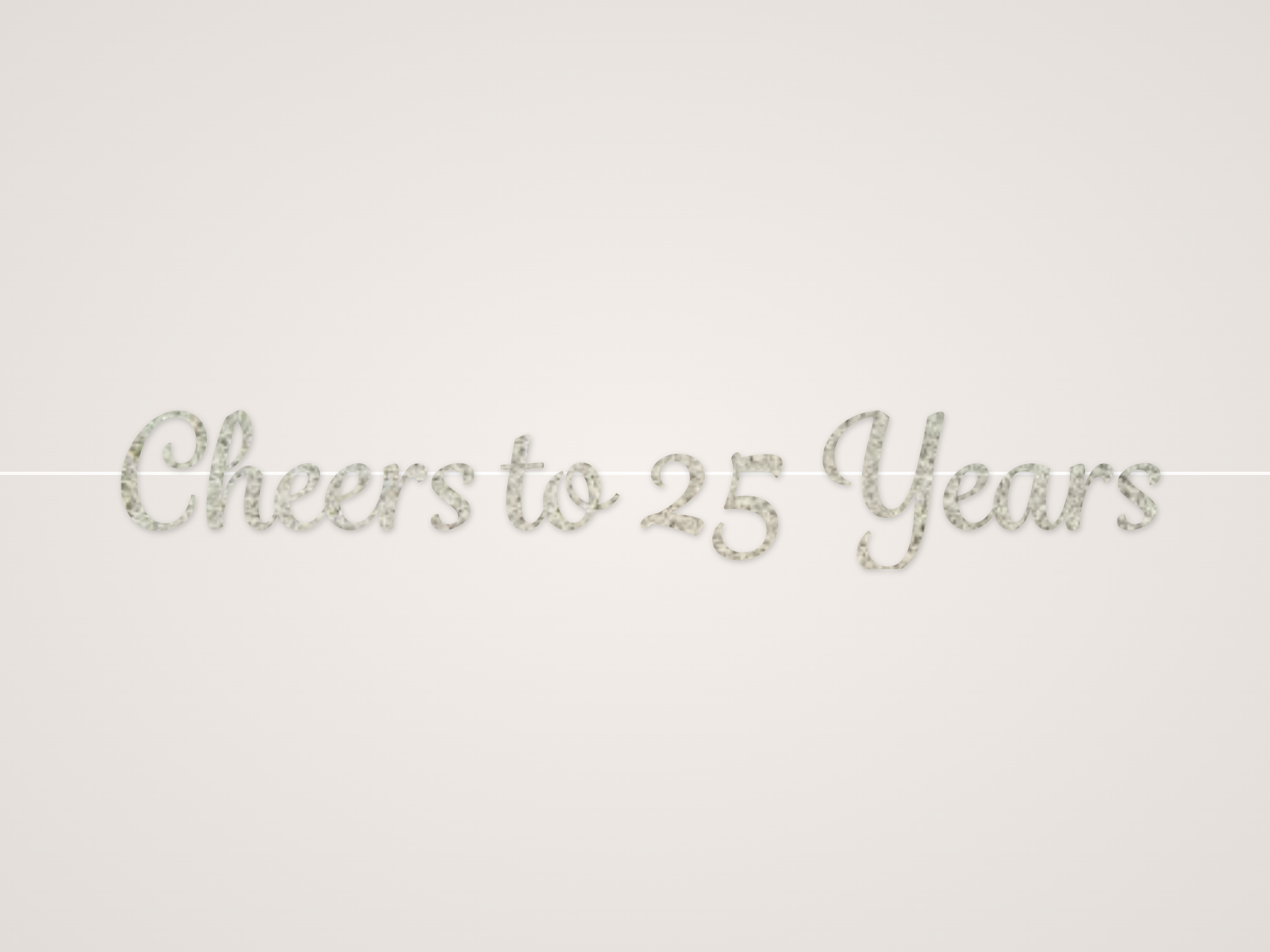 Cheers to 25 Years Banner