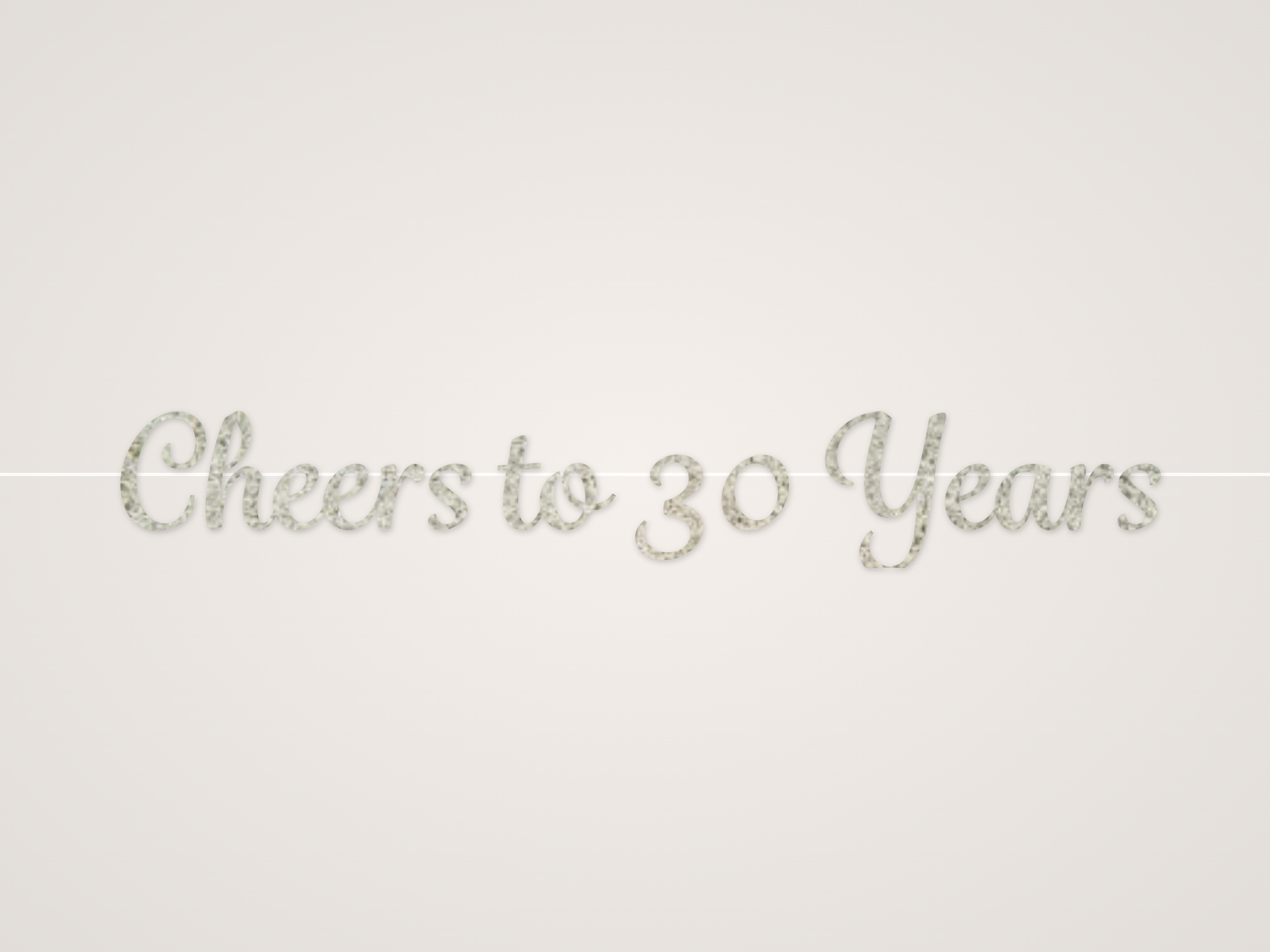 Cheers to 30 Years Banner