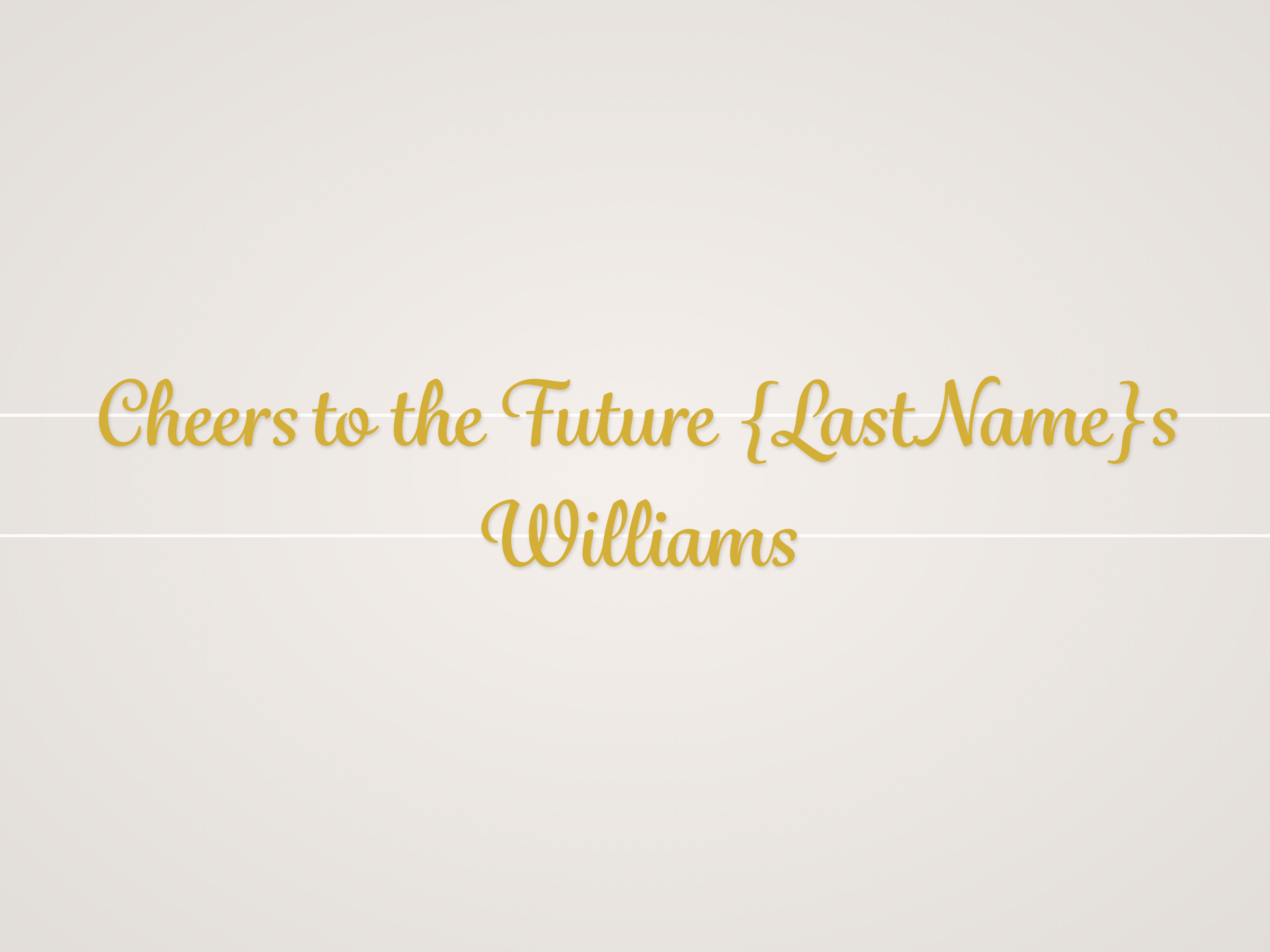 Cheers to the Future {LastName}s Banner