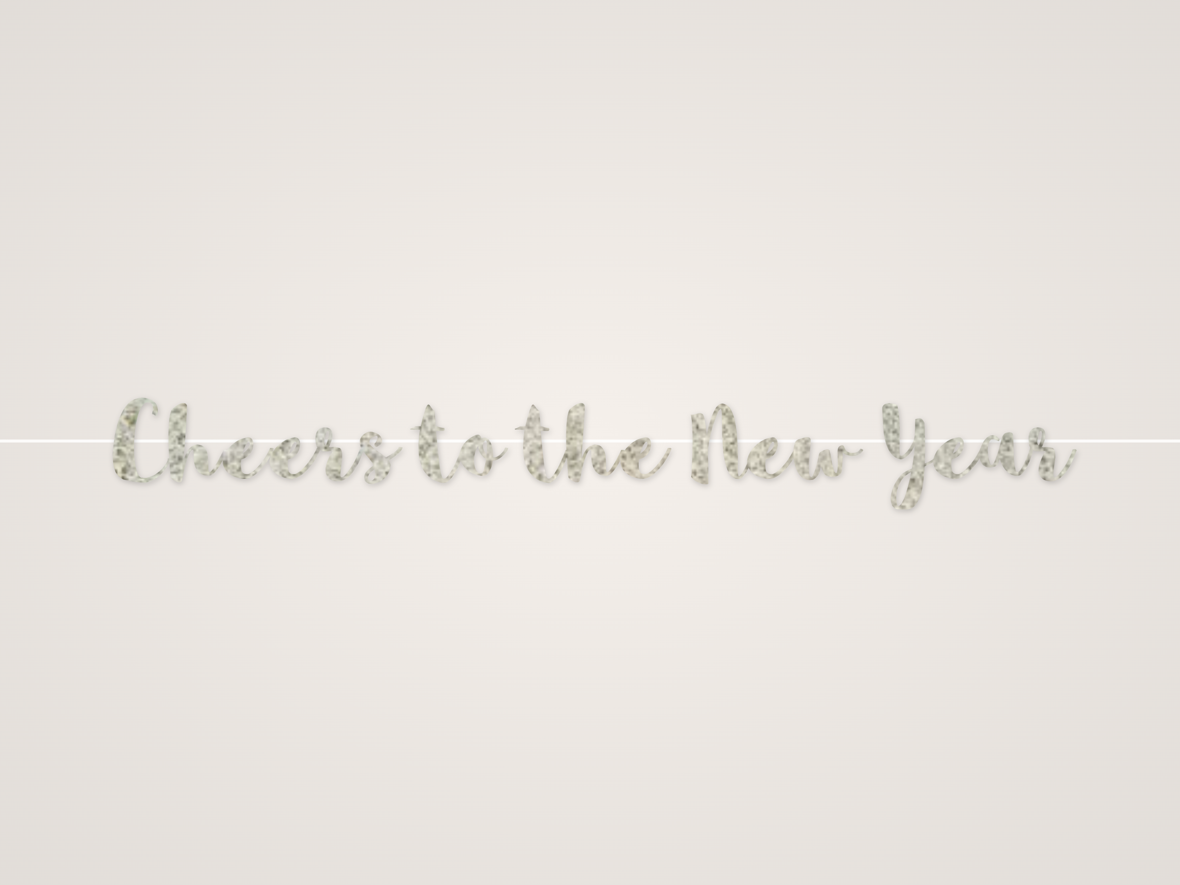 Cheers to the New Year Banner