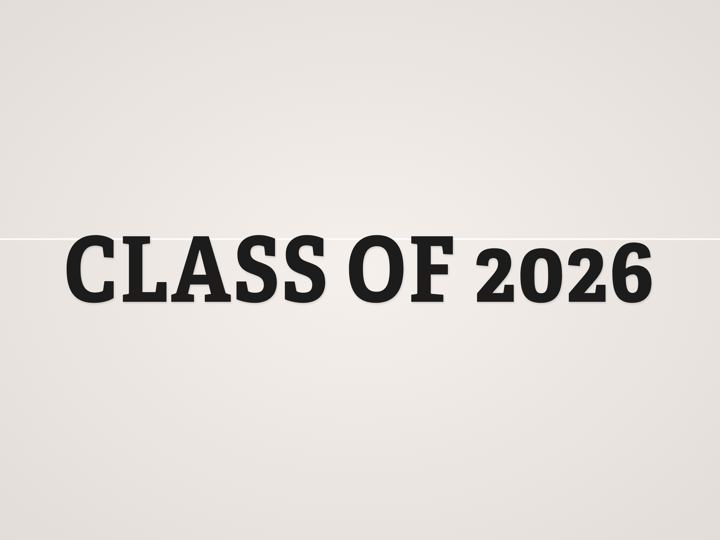 Class of 2026 Banner