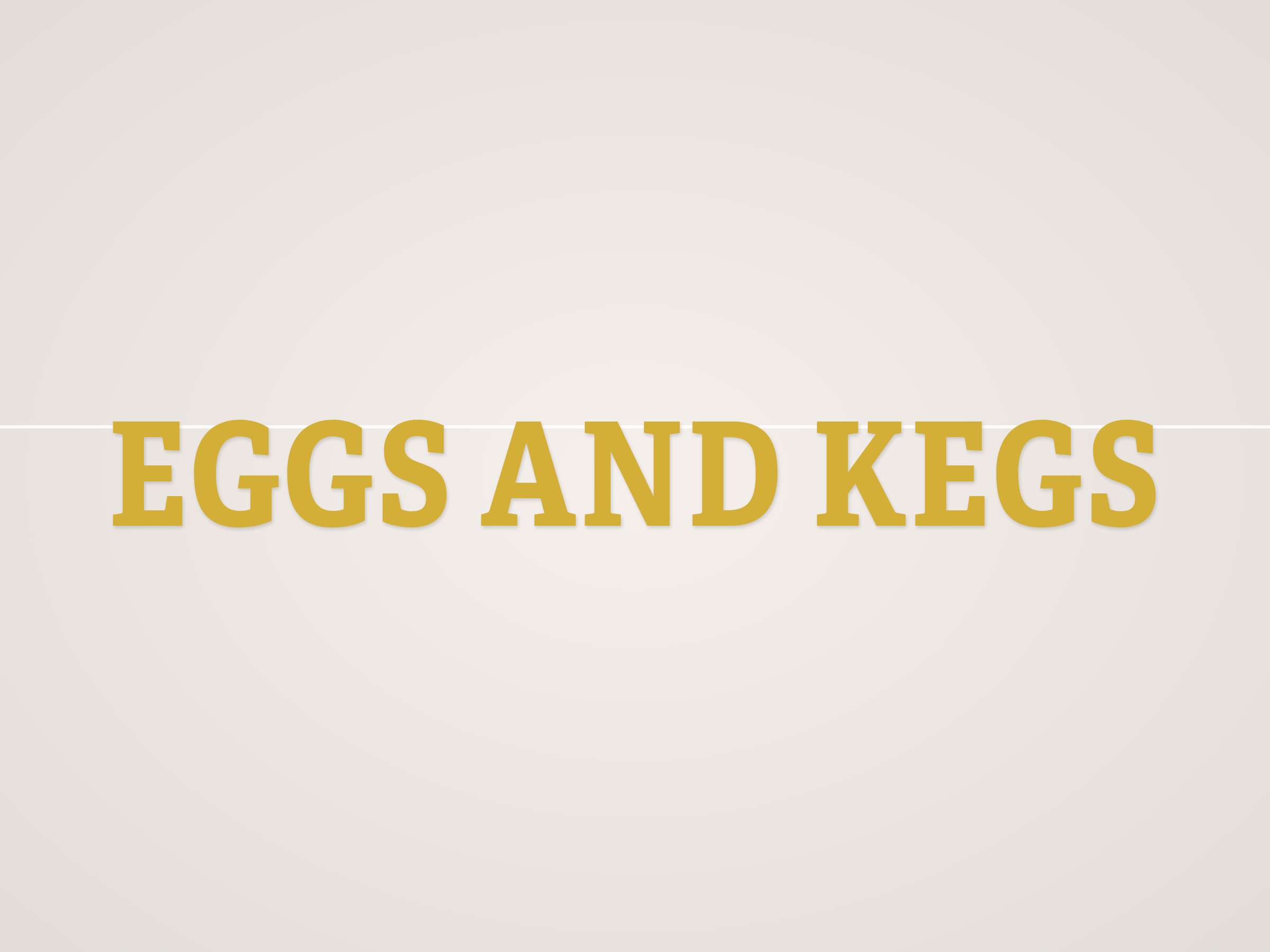 Eggs and Kegs Banner