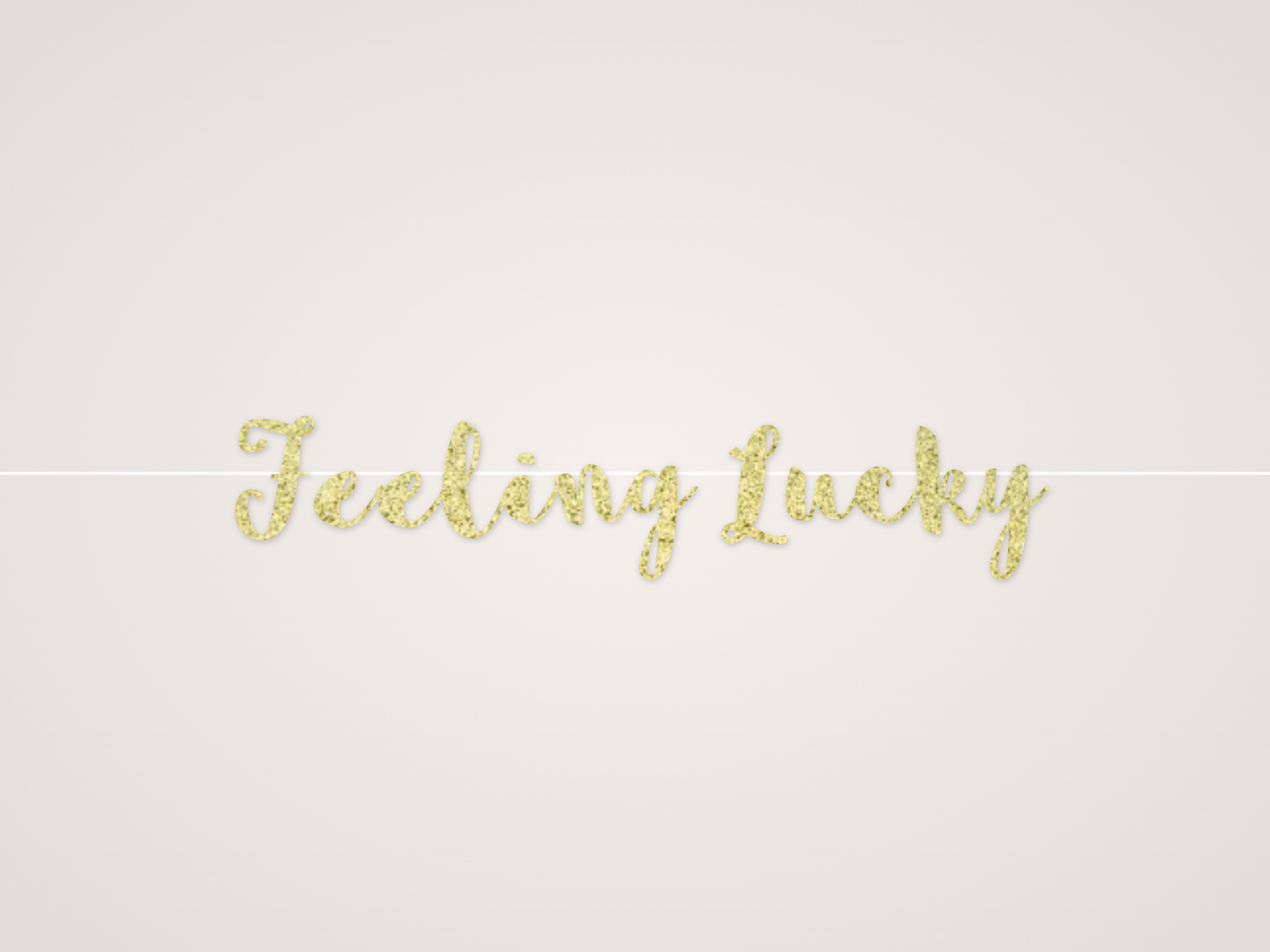 Feeling Lucky Banner