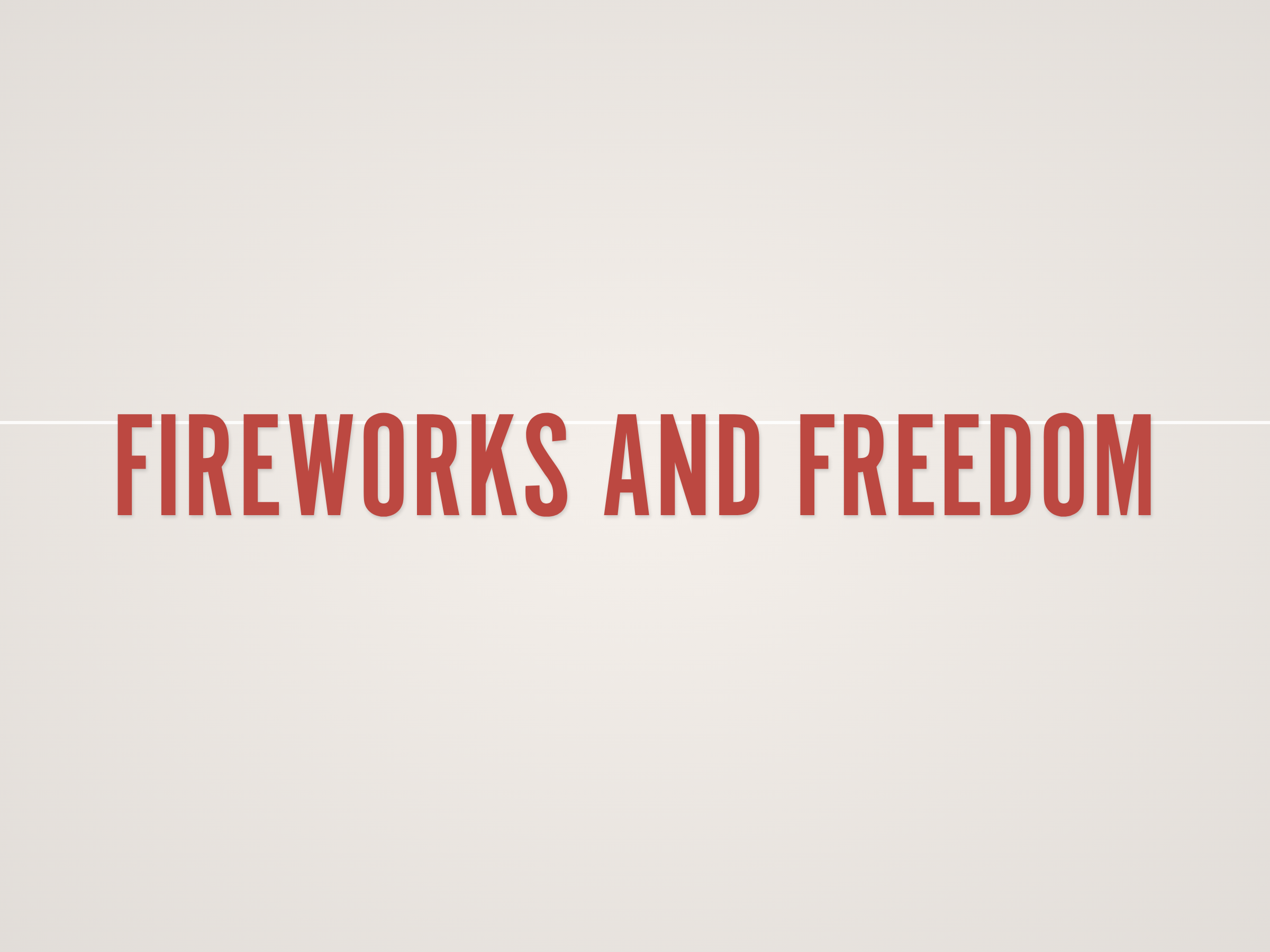 Fireworks and Freedom Banner