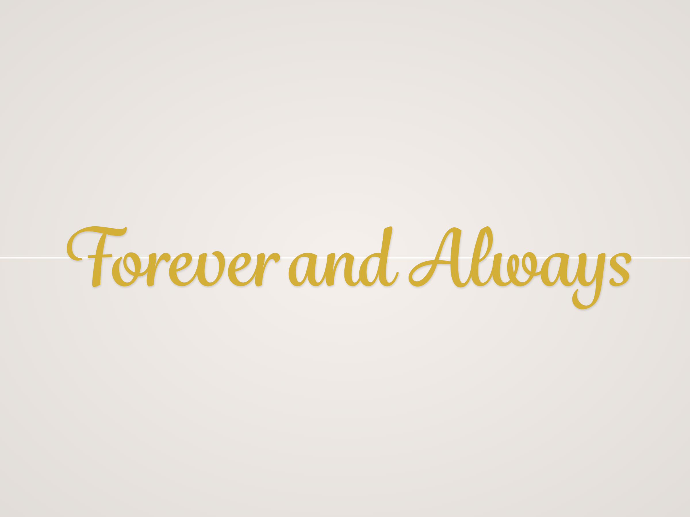 Forever and Always Banner
