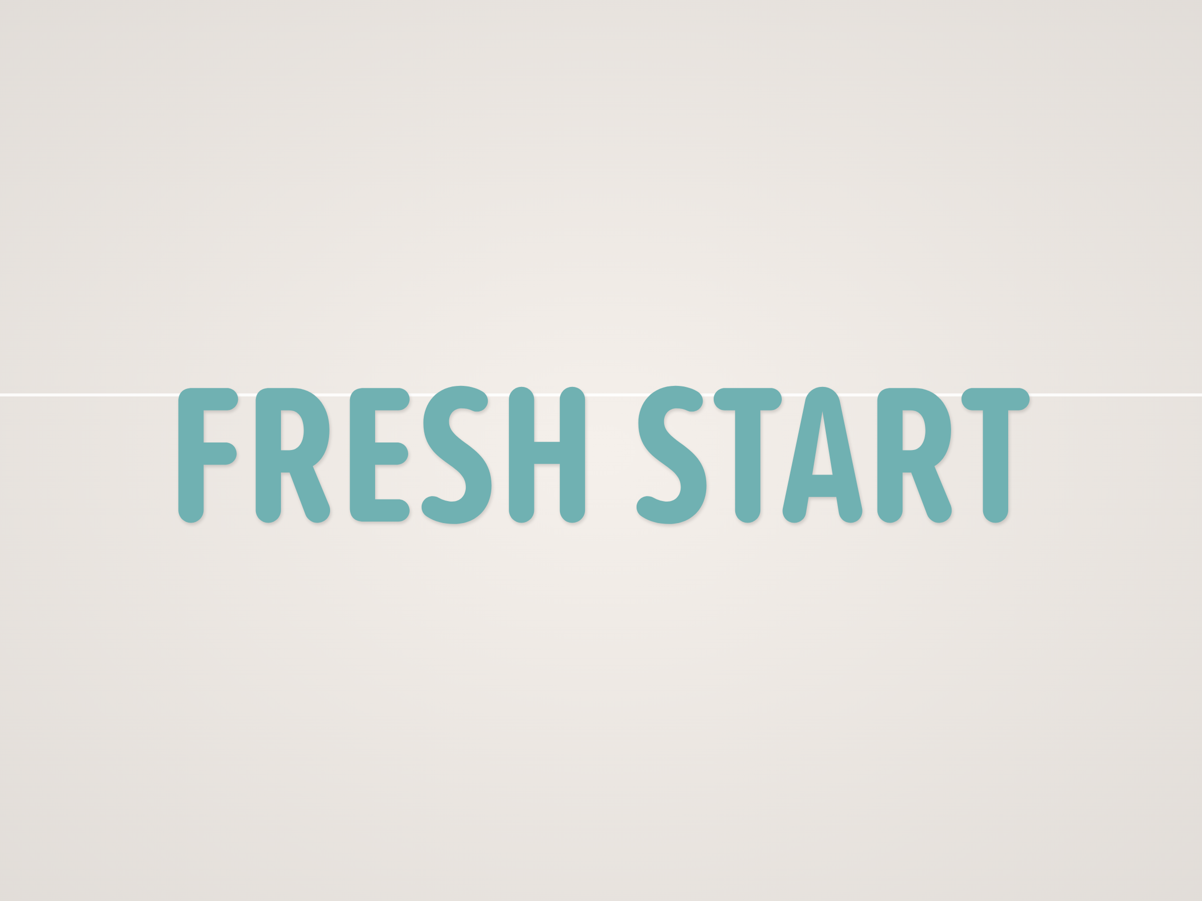 Fresh Start Banner