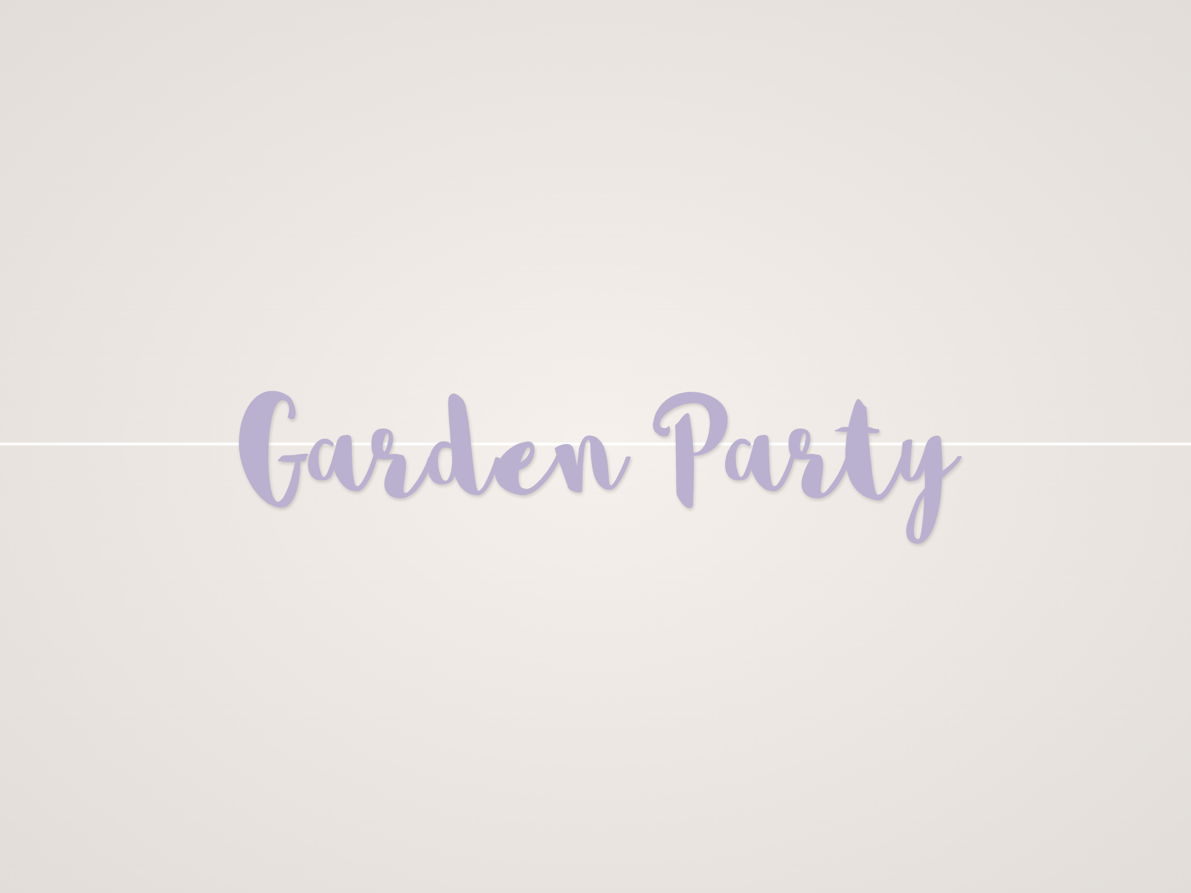 Garden Party Banner