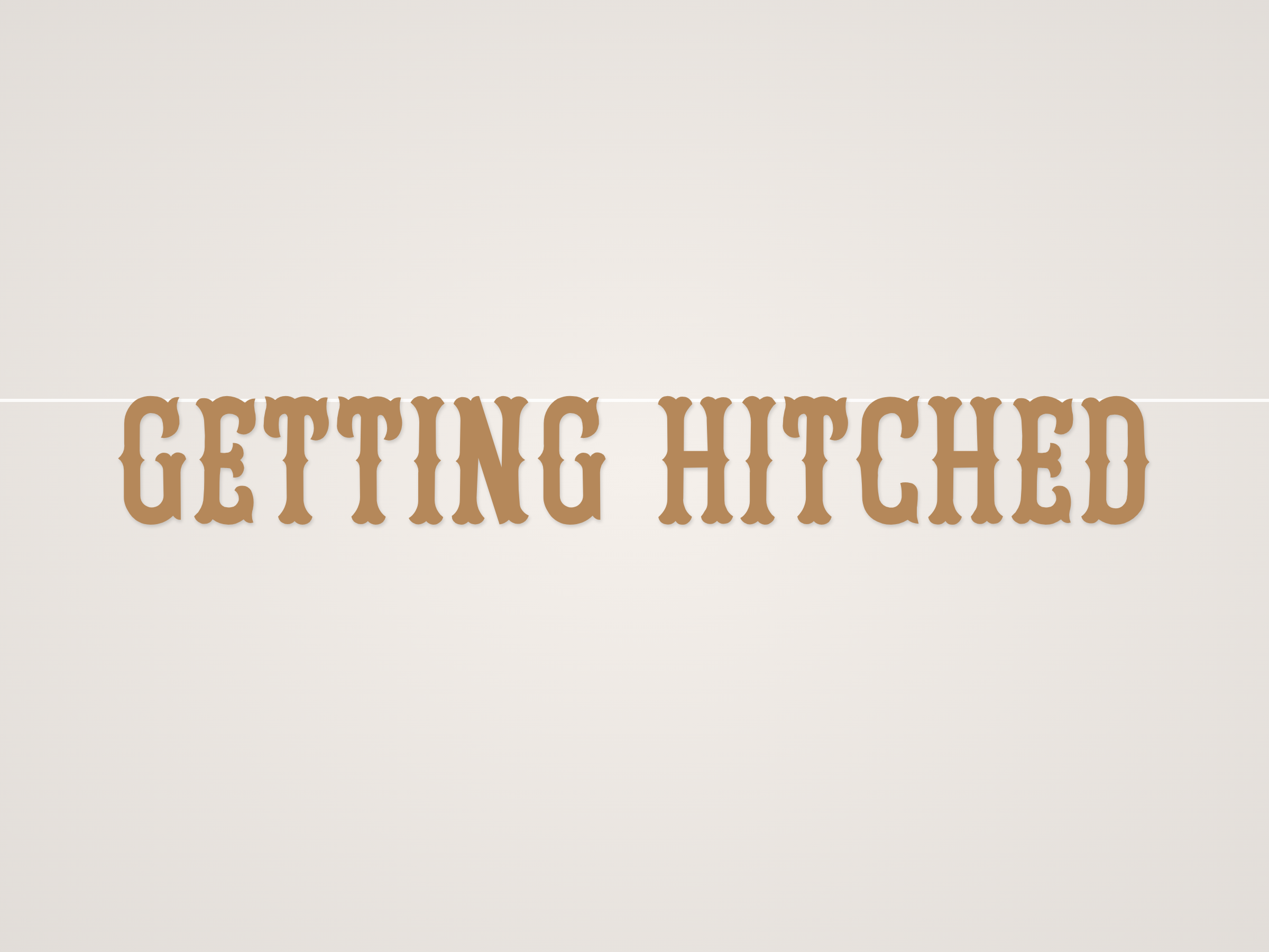 Getting Hitched Banner