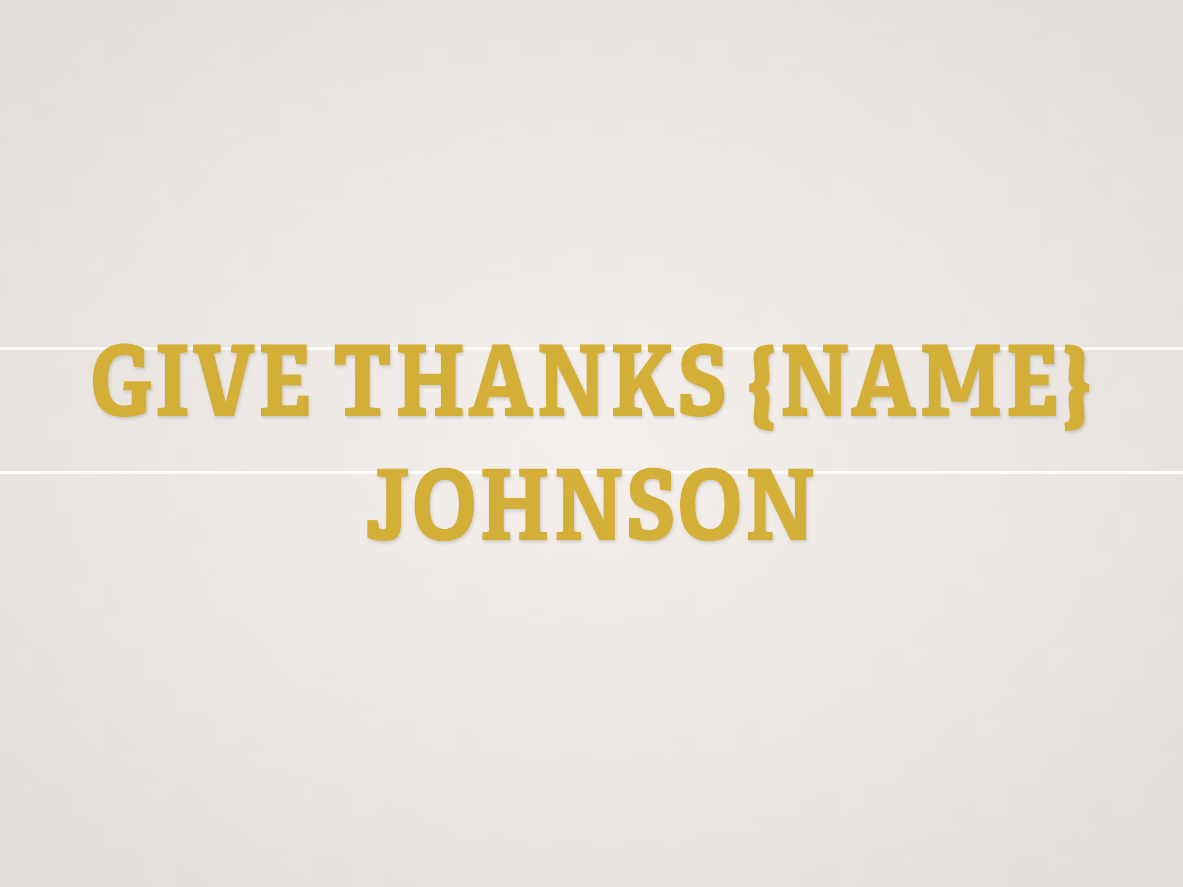 Give Thanks {name} Banner