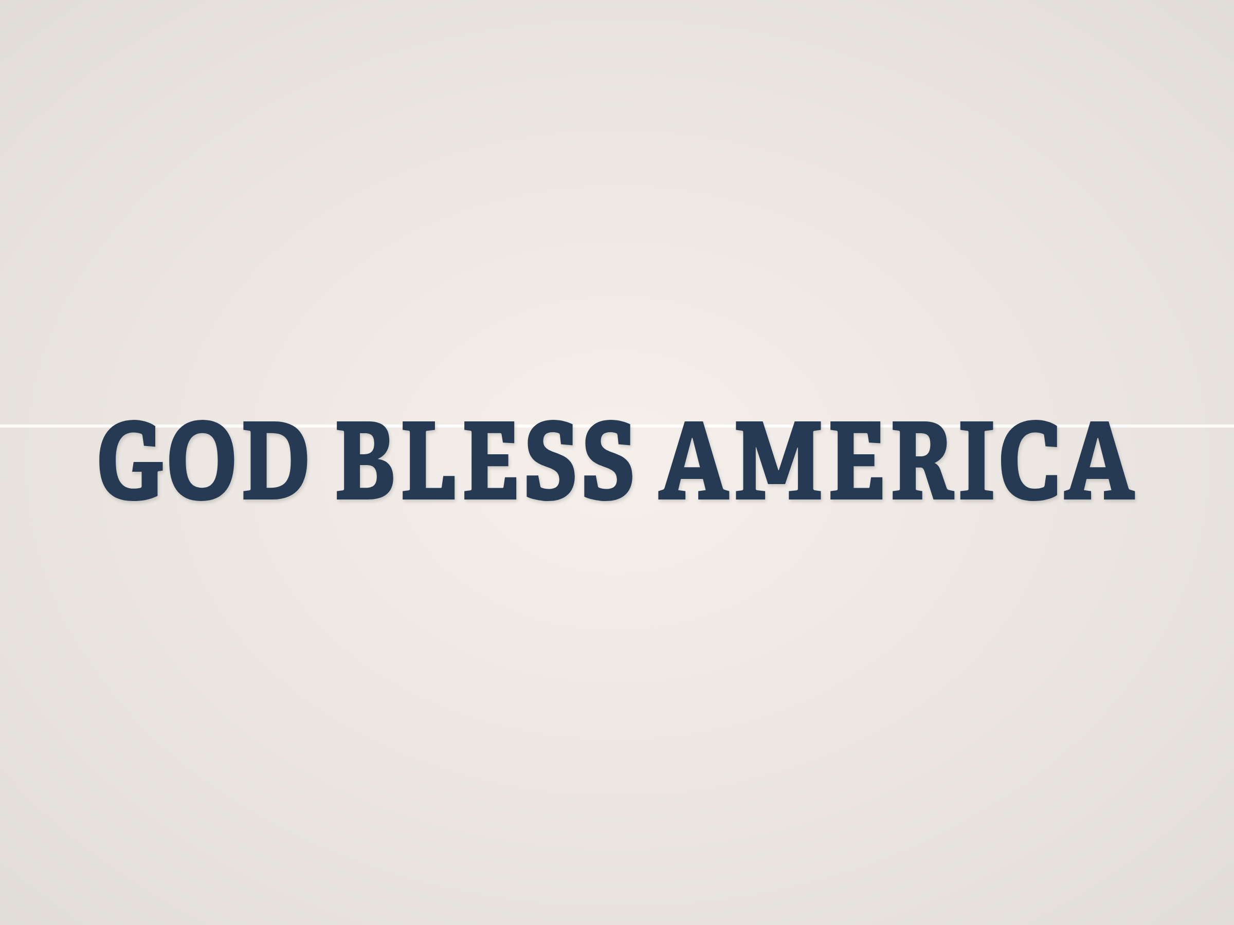 God Bless America Banner