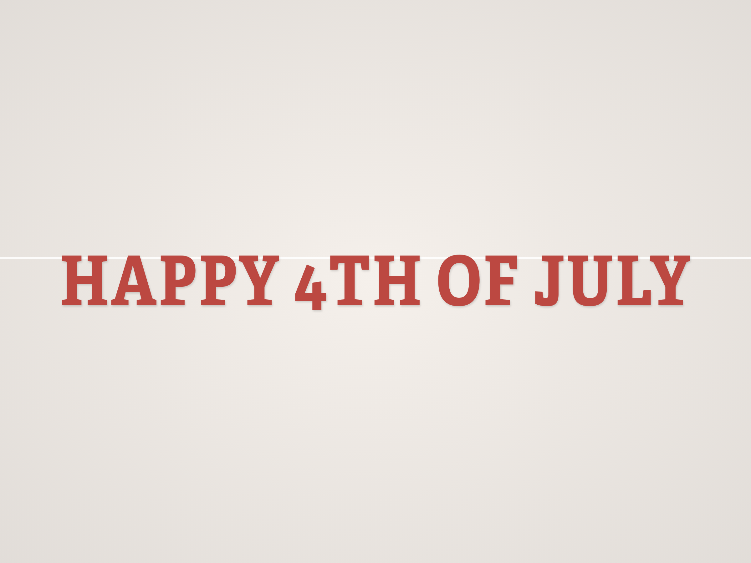 Happy 4th of July Banner