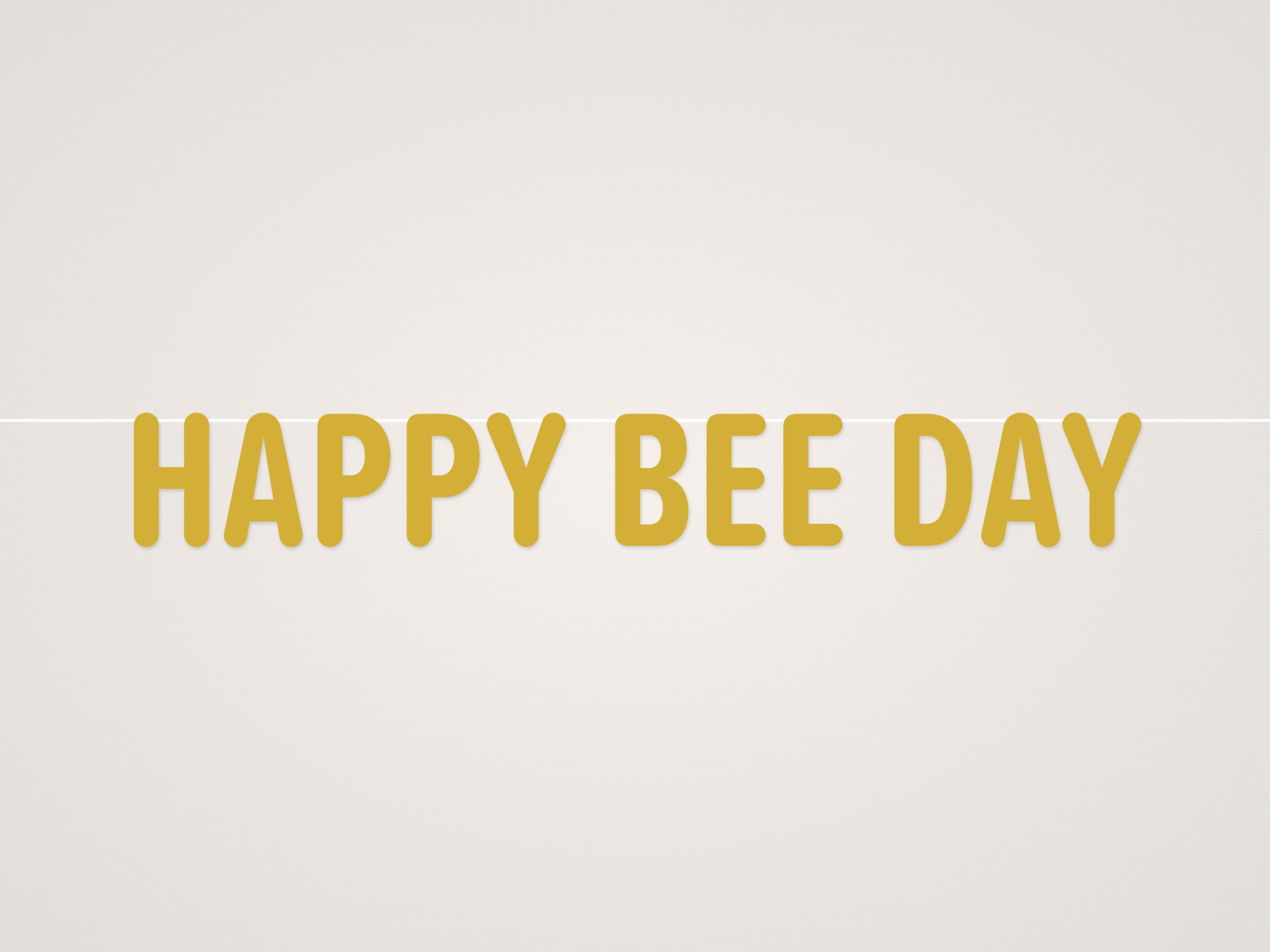 Happy Bee Day Banner