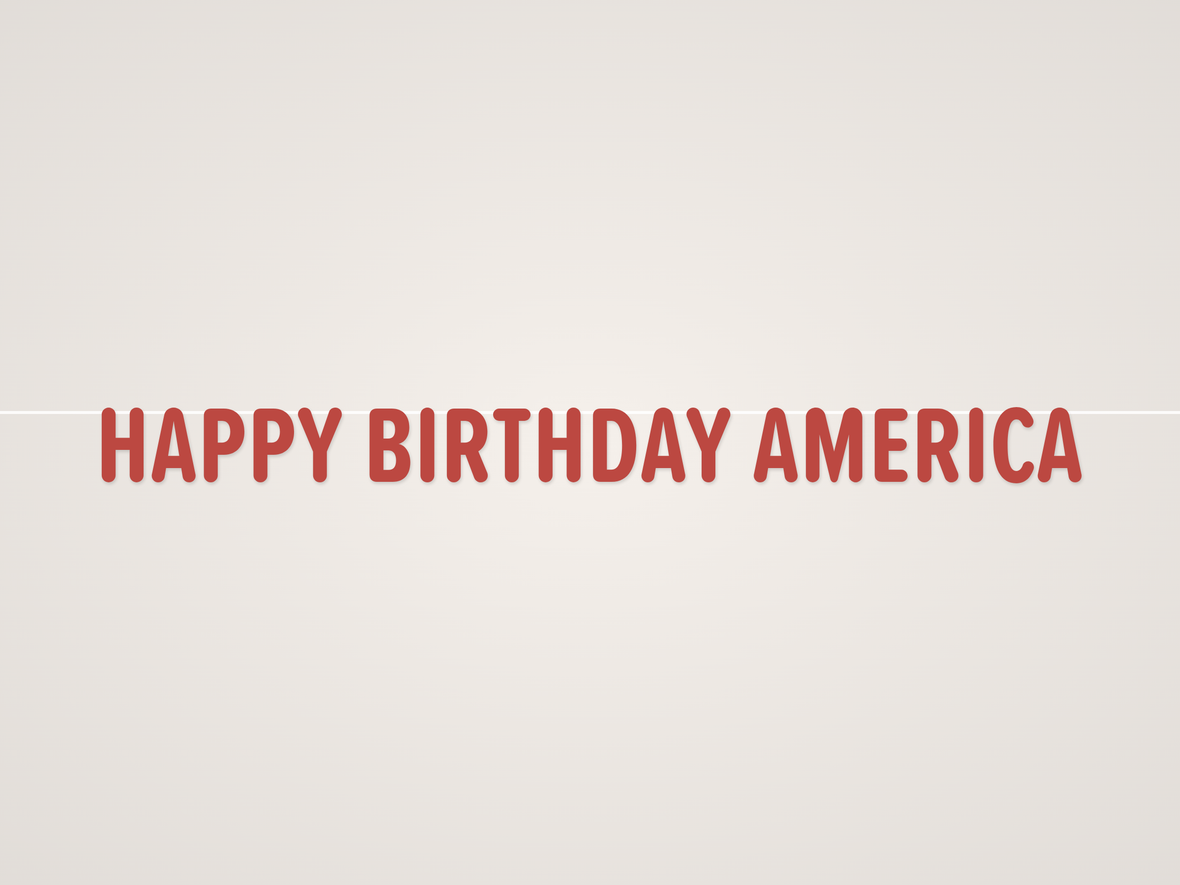 Happy Birthday America Banner