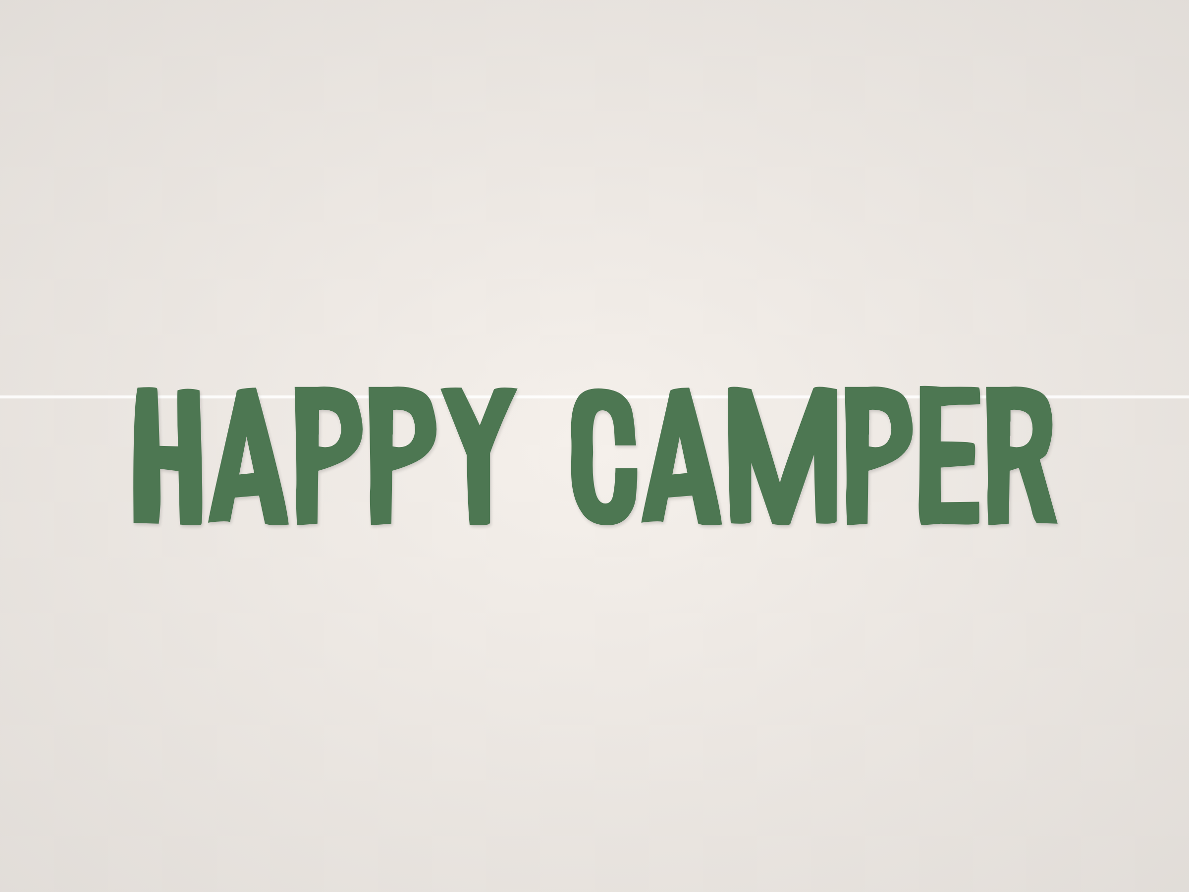 Happy Camper Banner