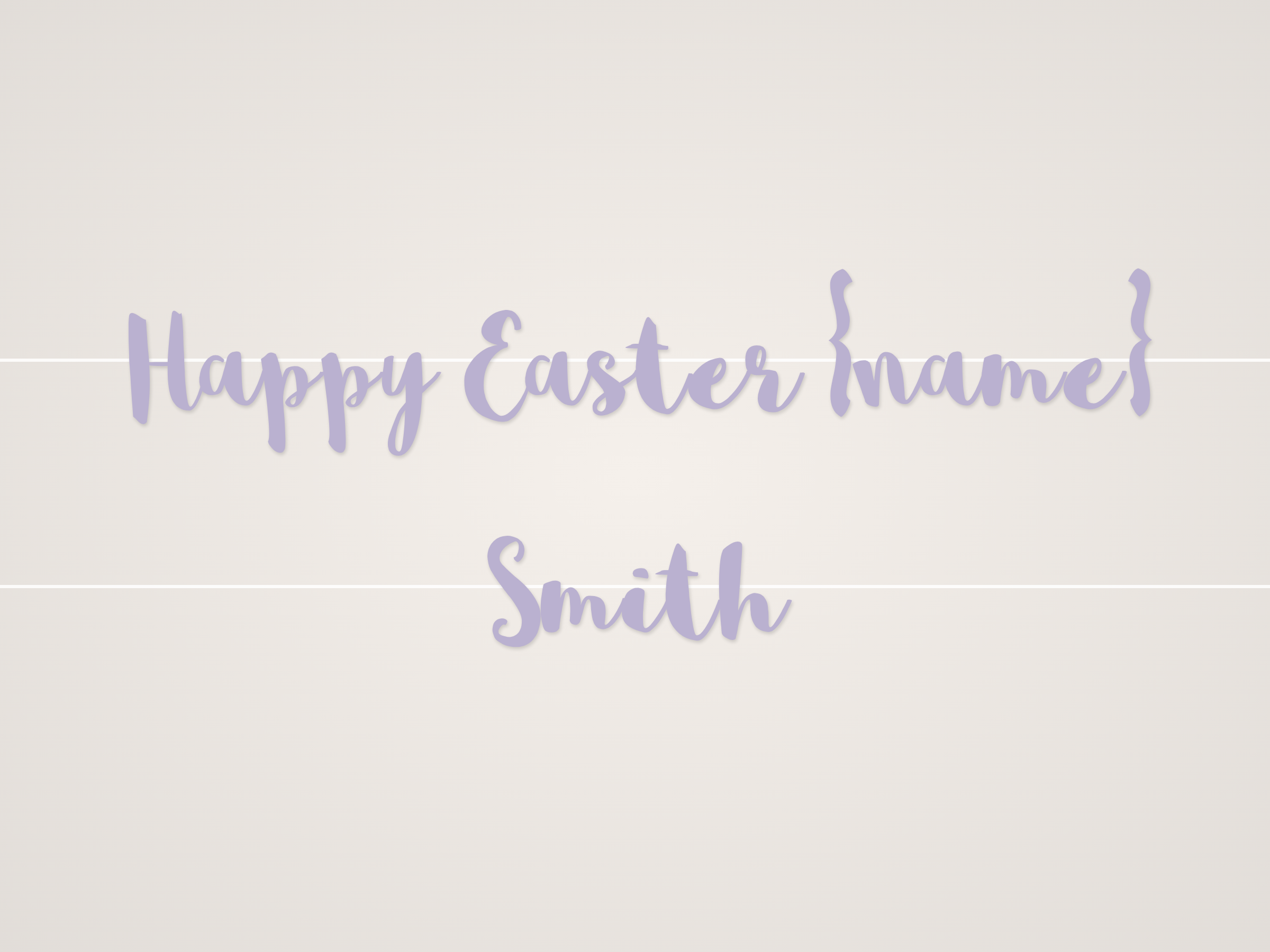 Happy Easter {name} Banner