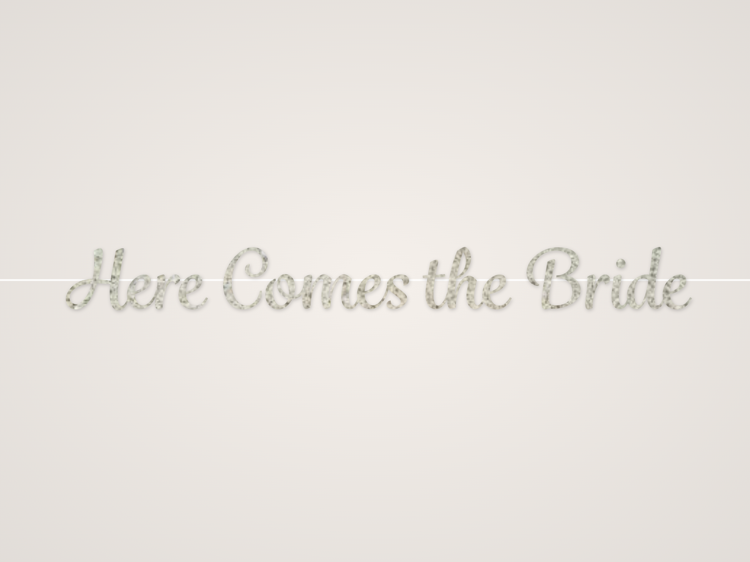 Here Comes the Bride Banner