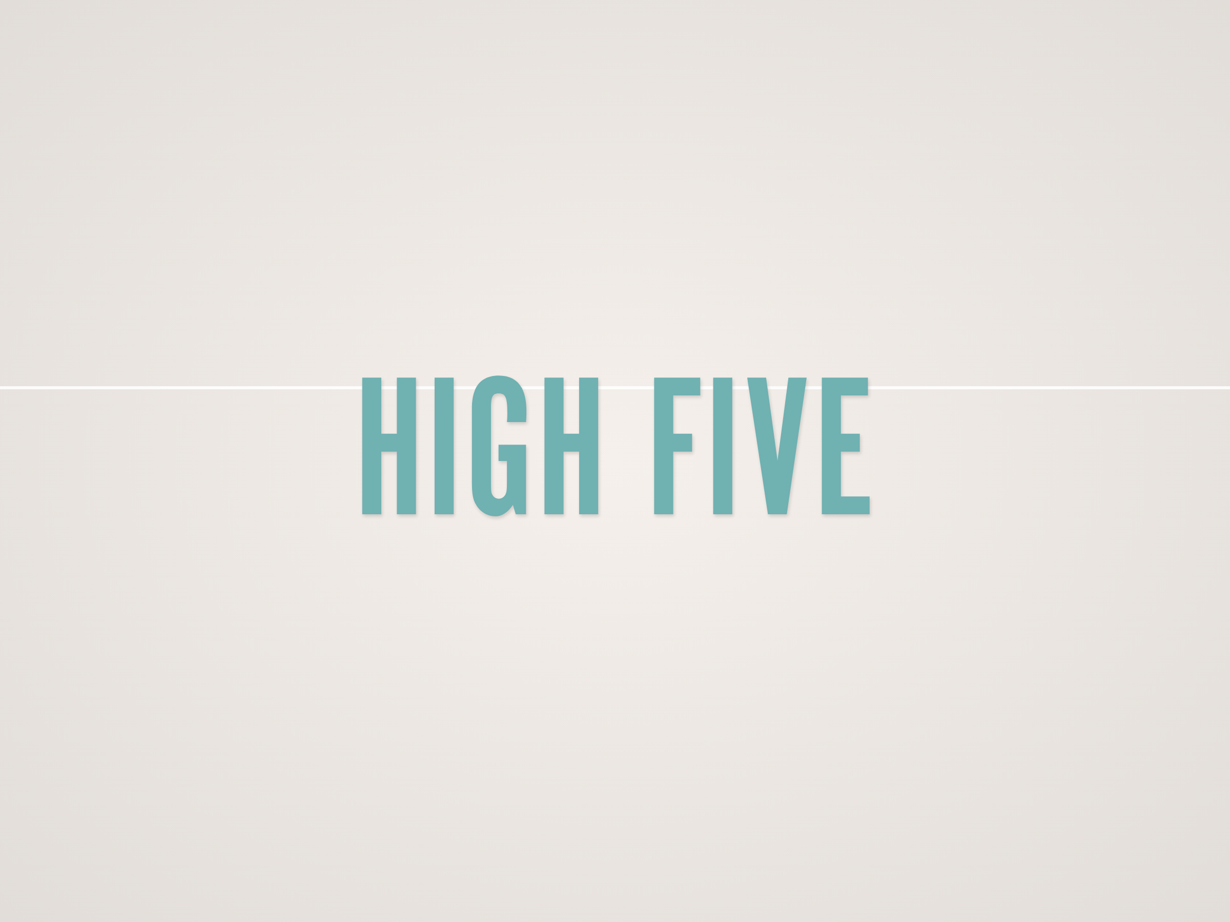 High Five Banner