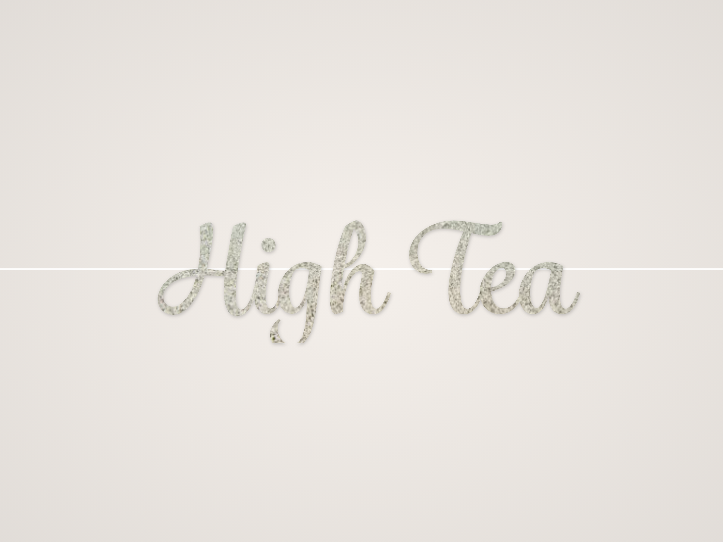 High Tea Banner