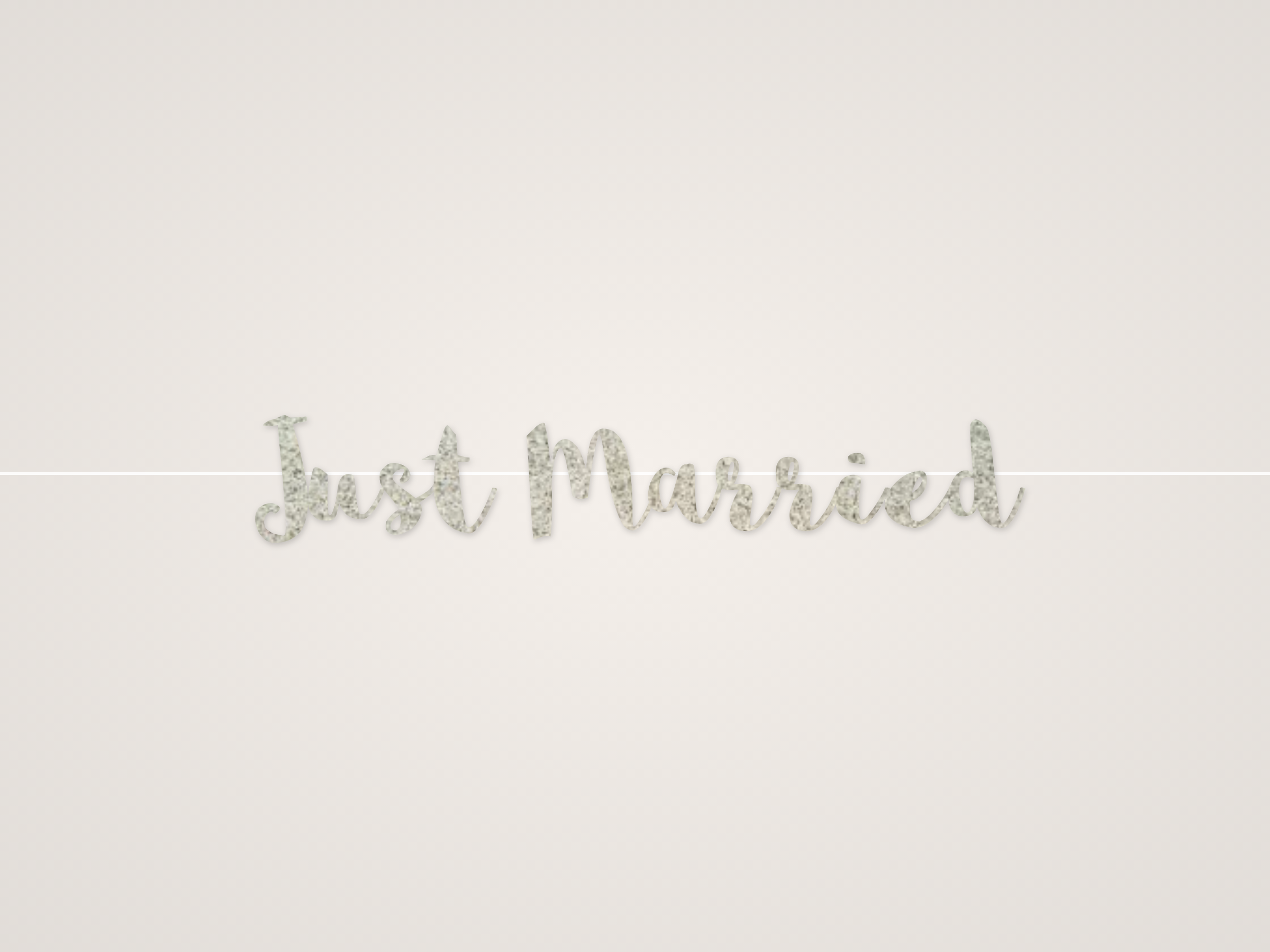 Just Married Banner