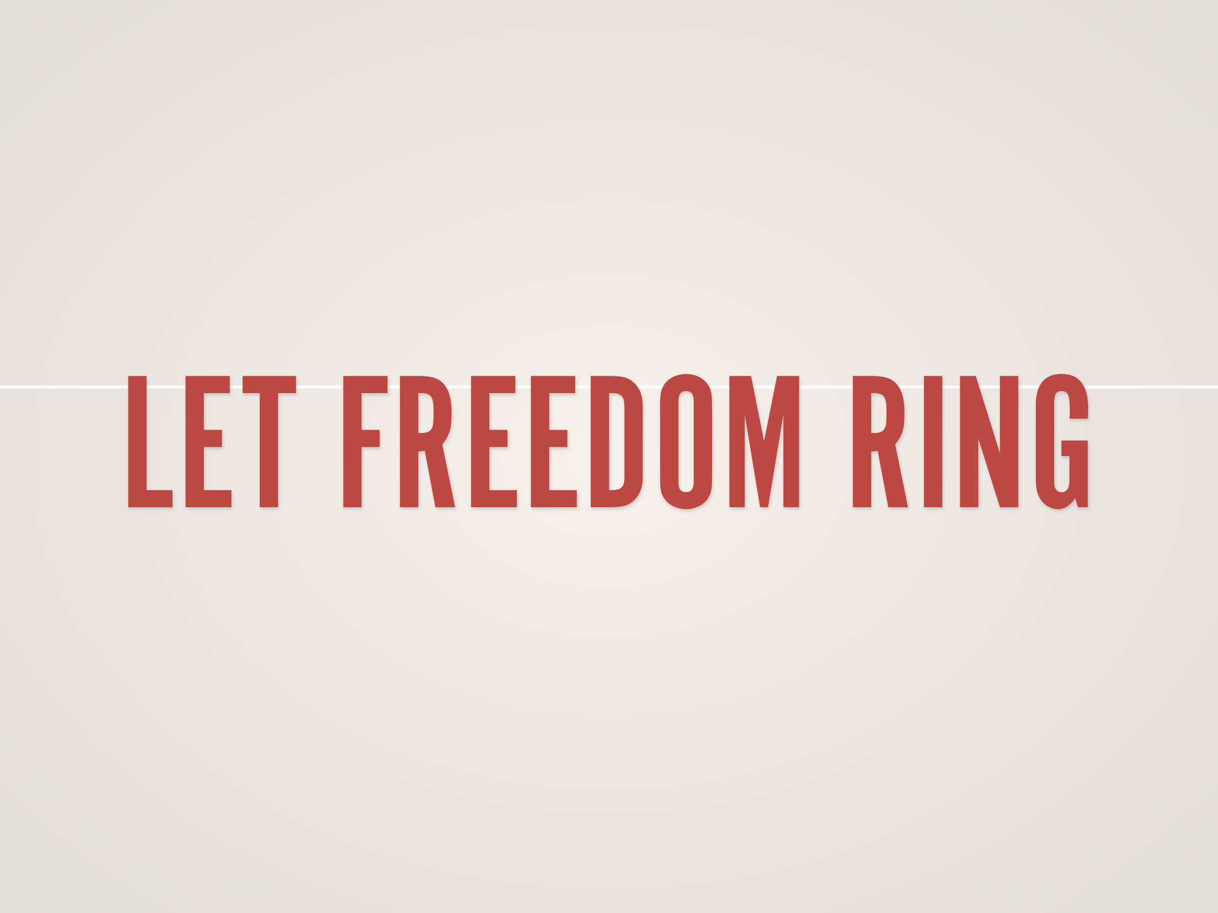 Let Freedom Ring Banner