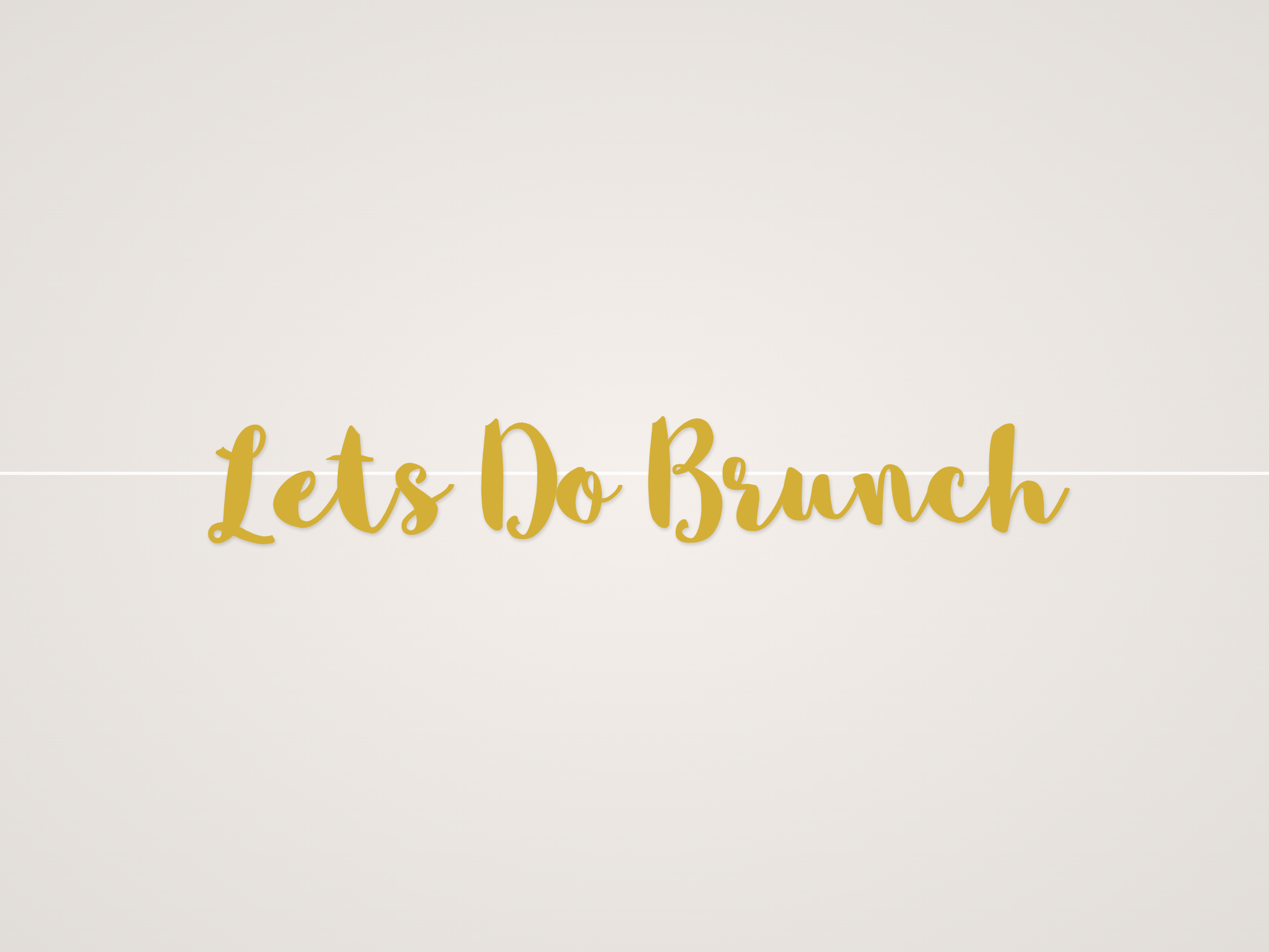 Lets Do Brunch Banner