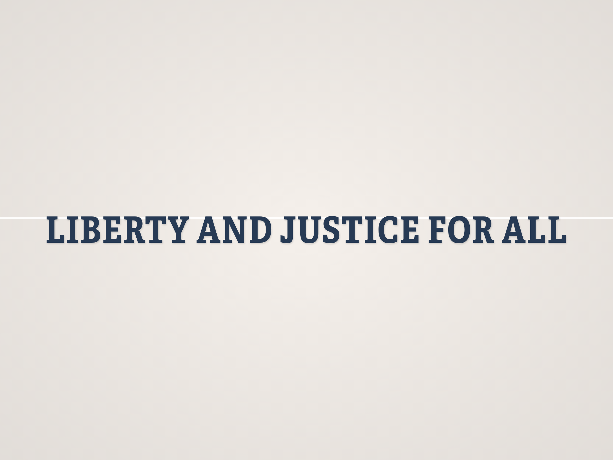 Liberty and Justice for All Banner