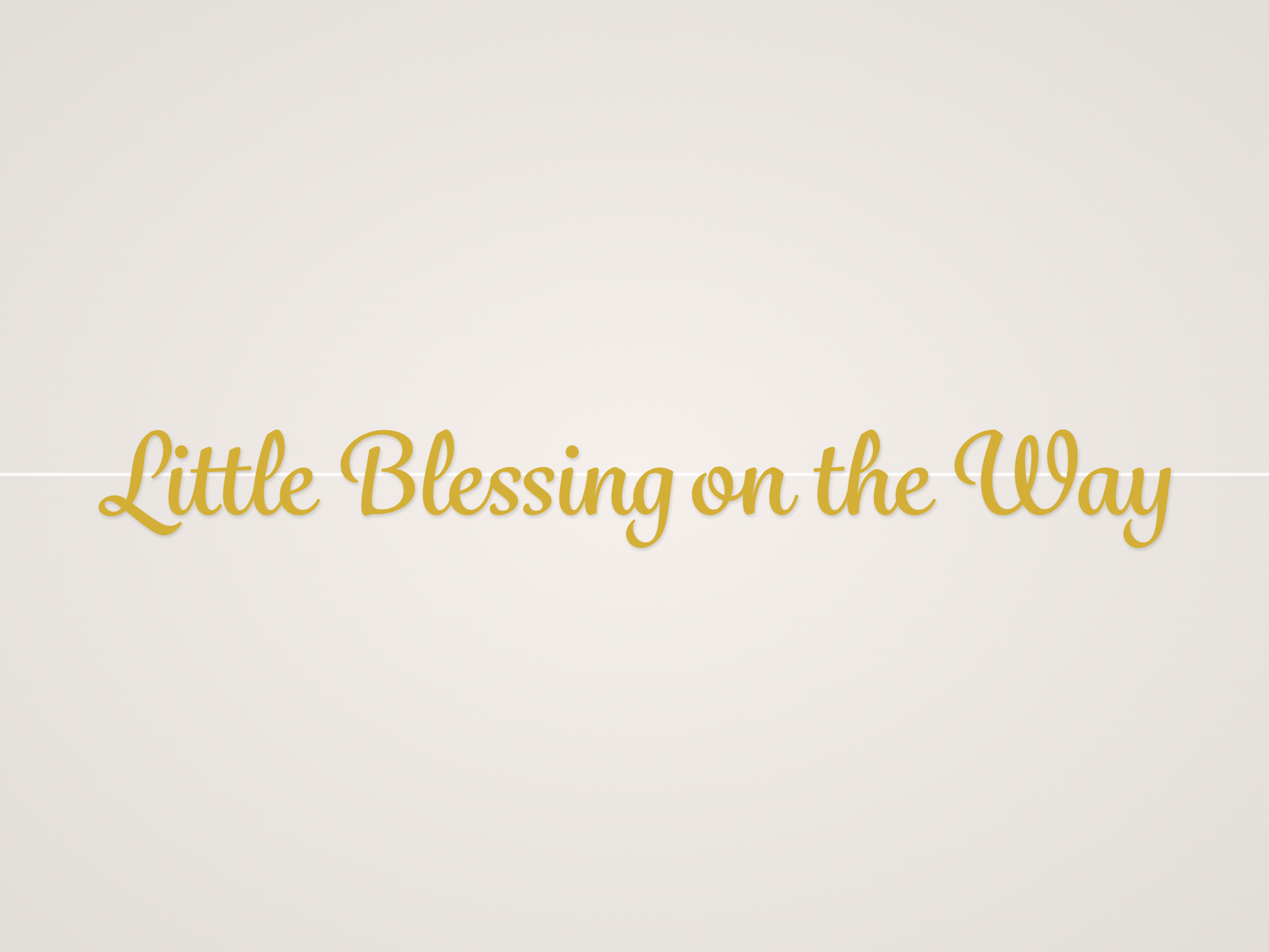 Little Blessing on the Way Banner