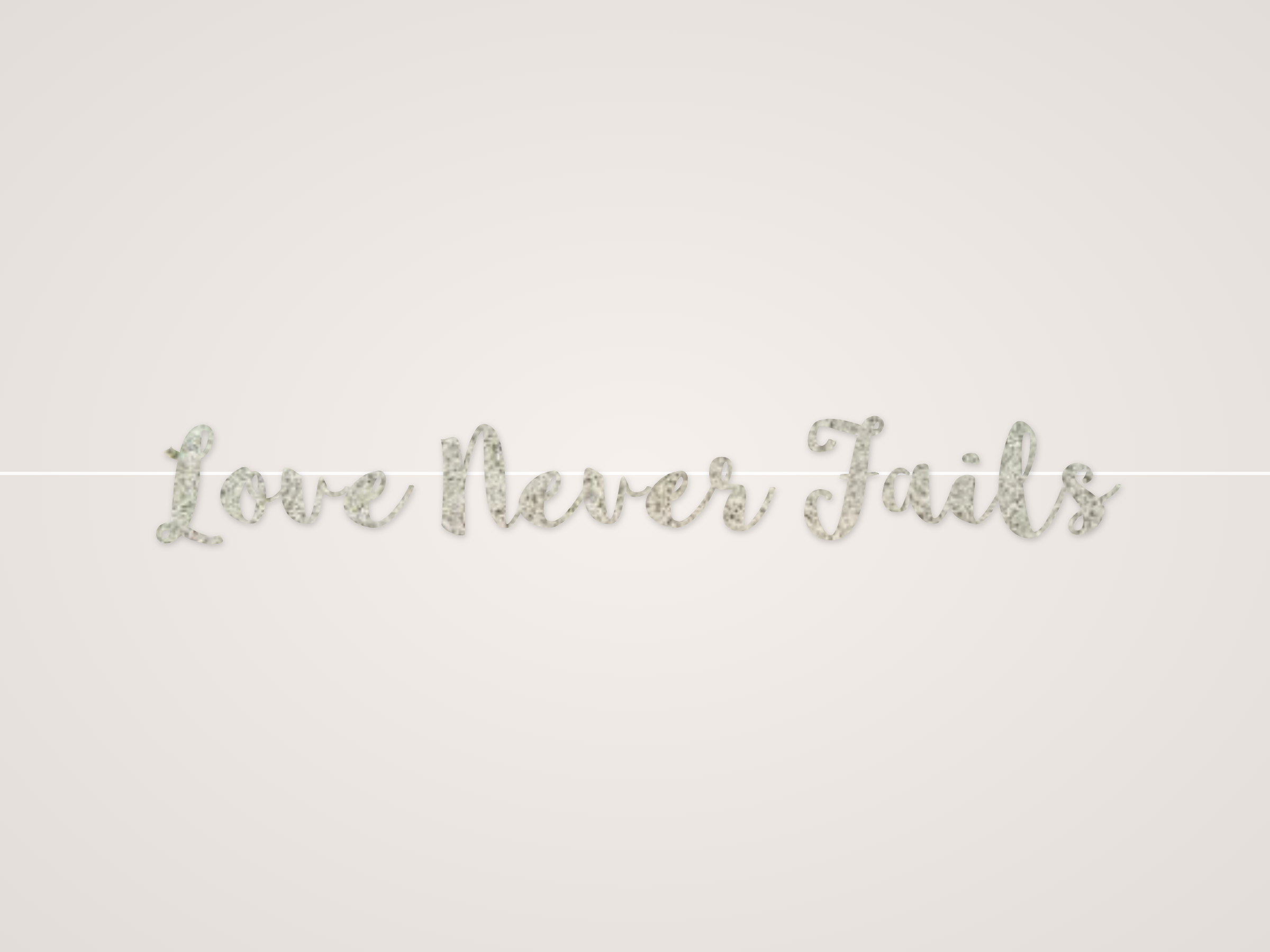 Love Never Fails Banner