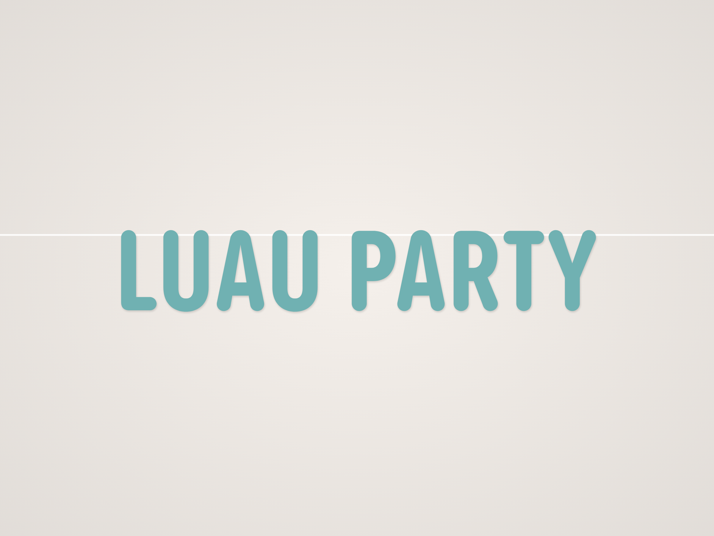 Luau Party Banner