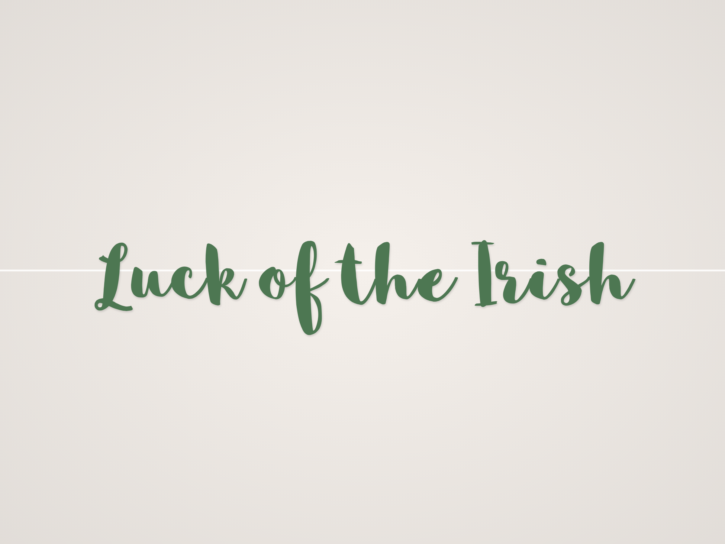 Luck of the Irish Banner