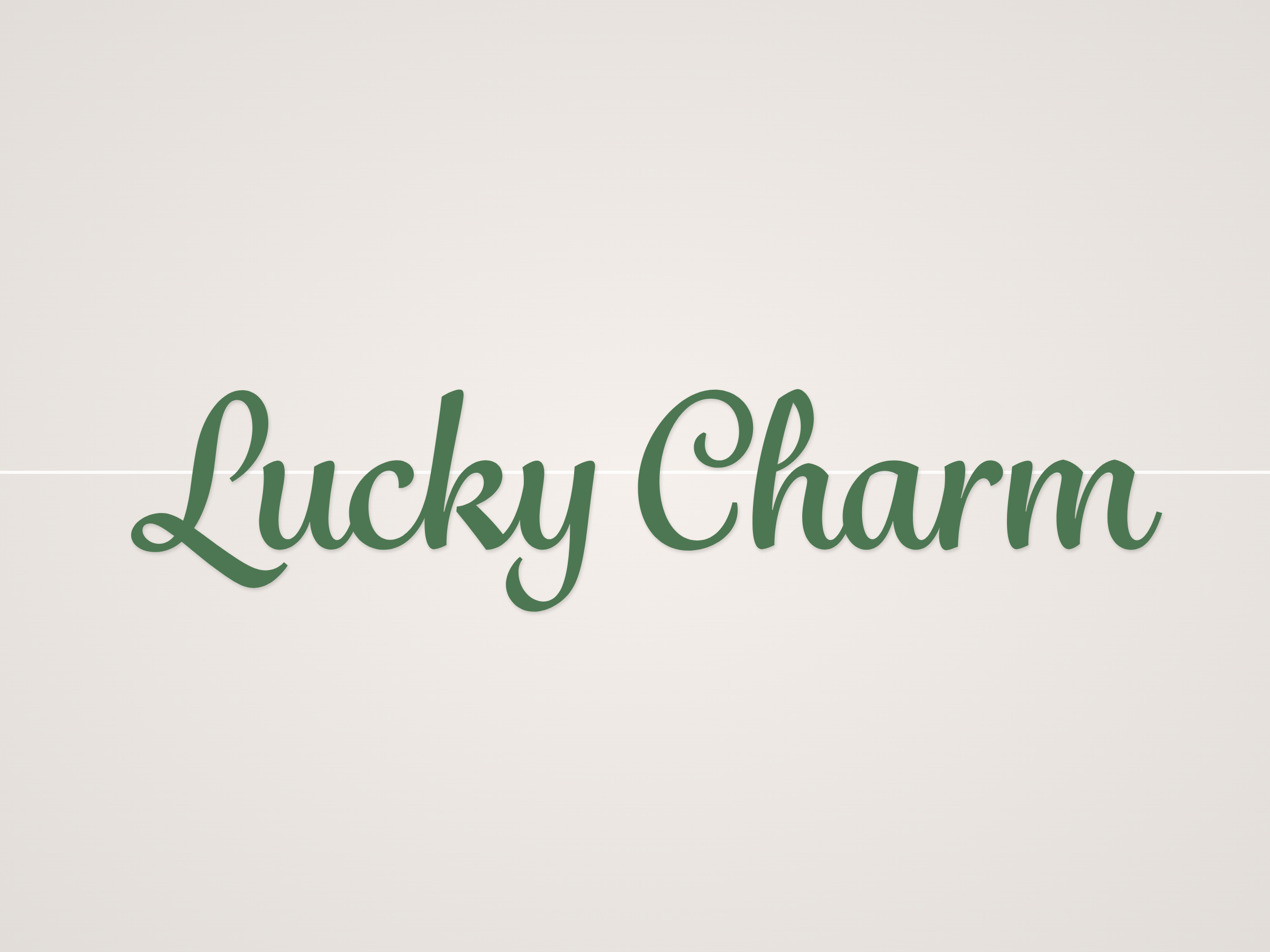 Lucky Charm Banner