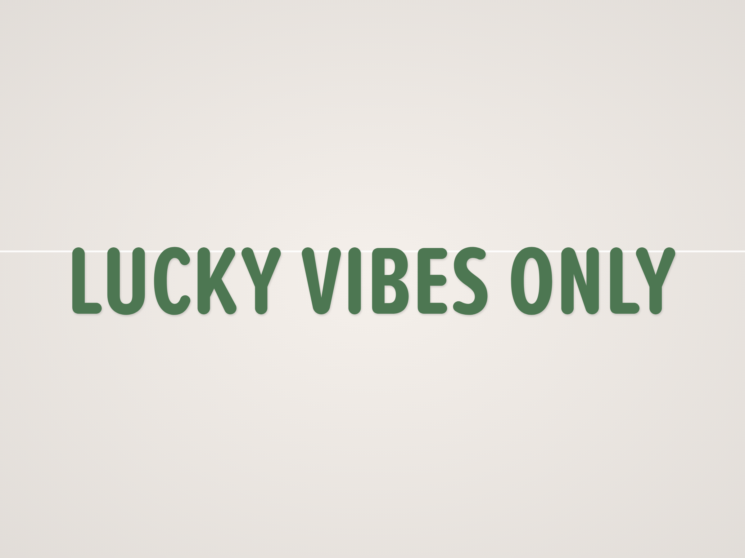 Lucky Vibes Only Banner