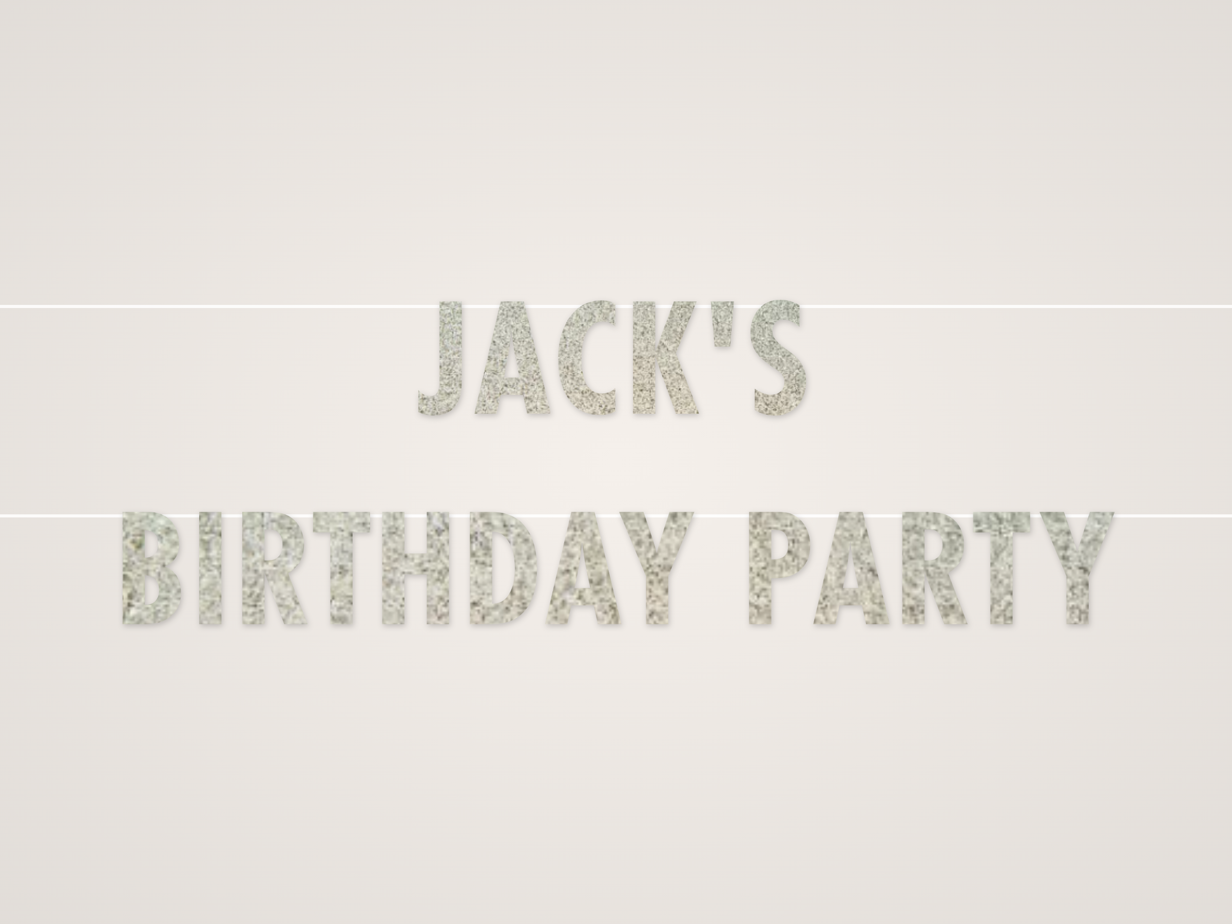 Jack's Birthday Party Banner