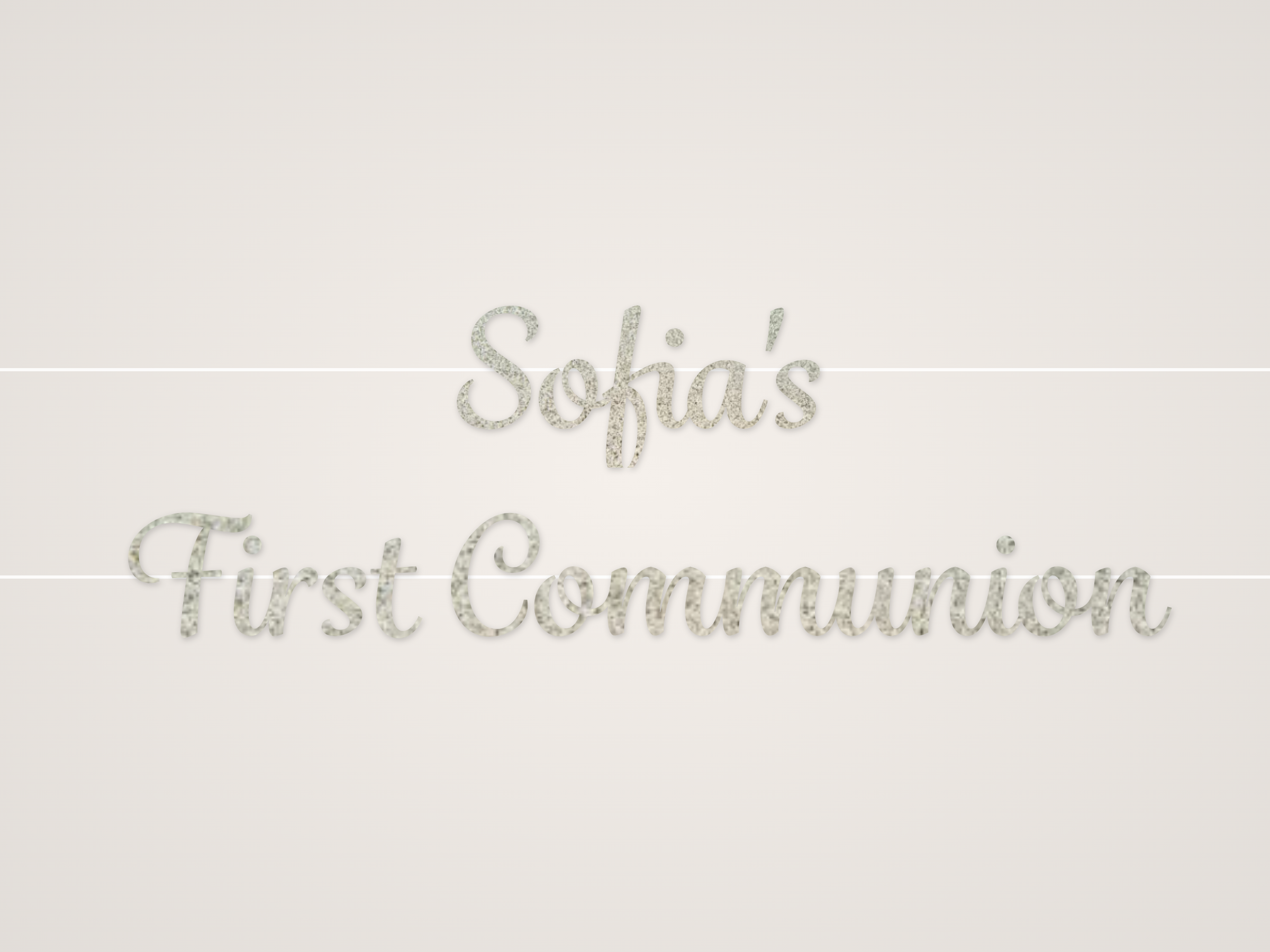 Sofia's First Communion Banner