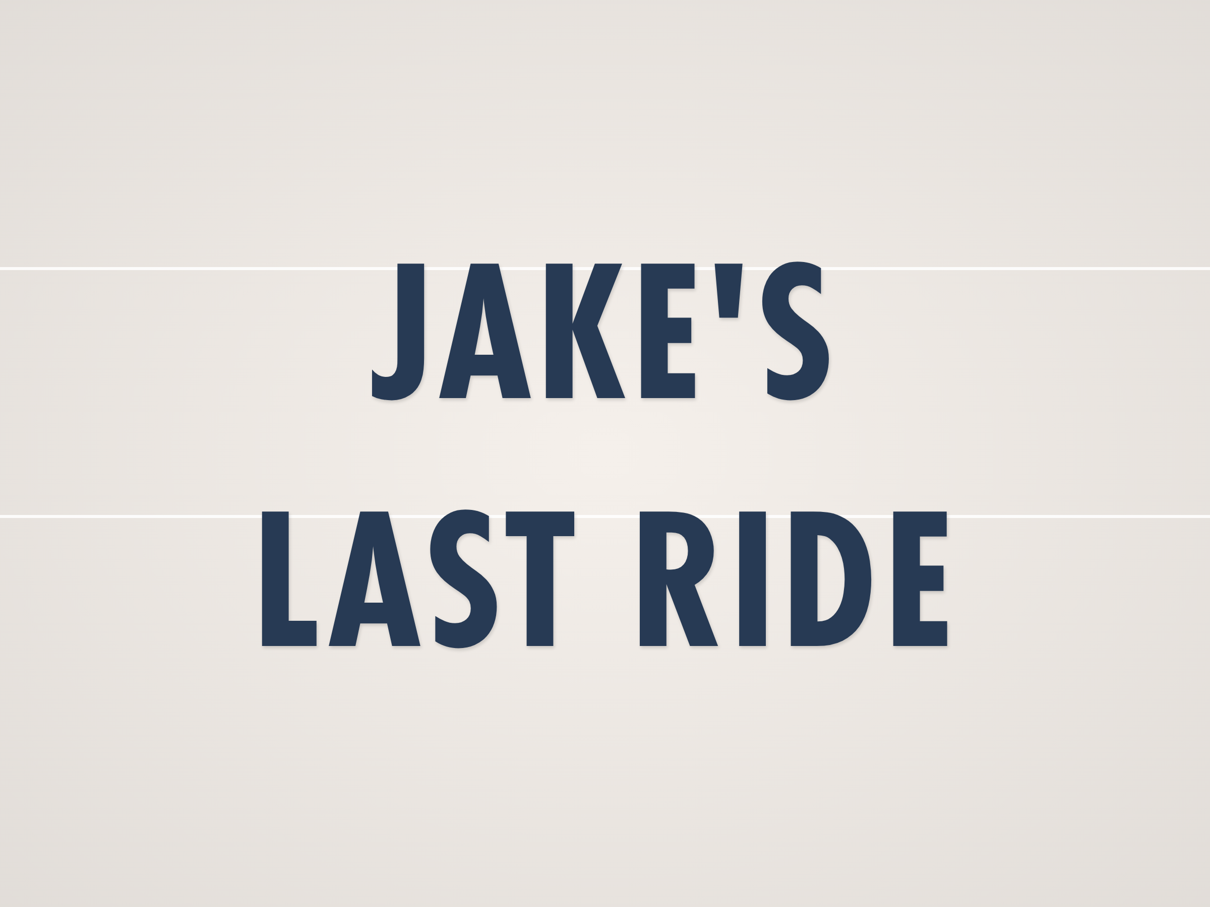 Jake's Last Ride Banner