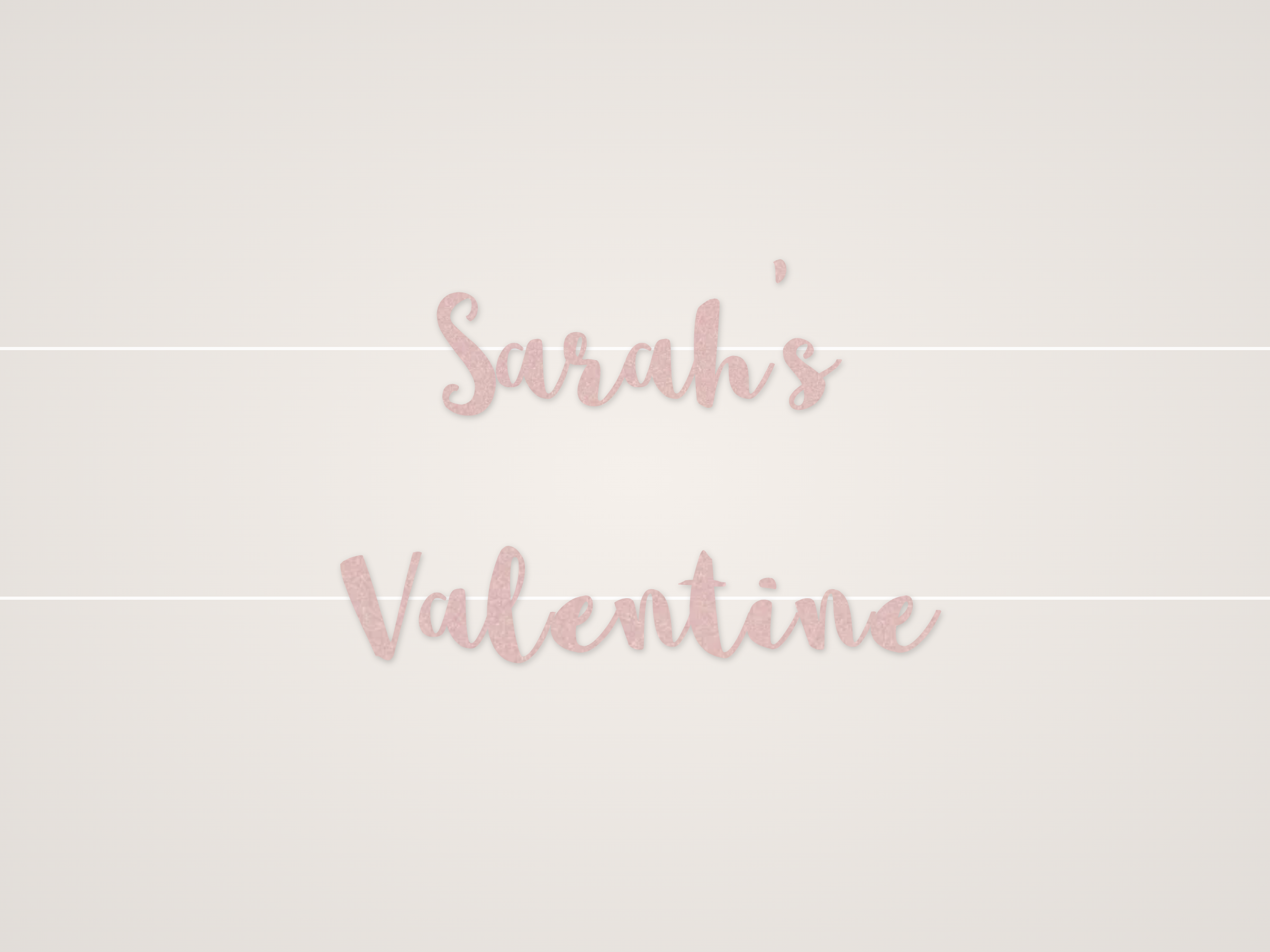 Sarah's Valentine Banner