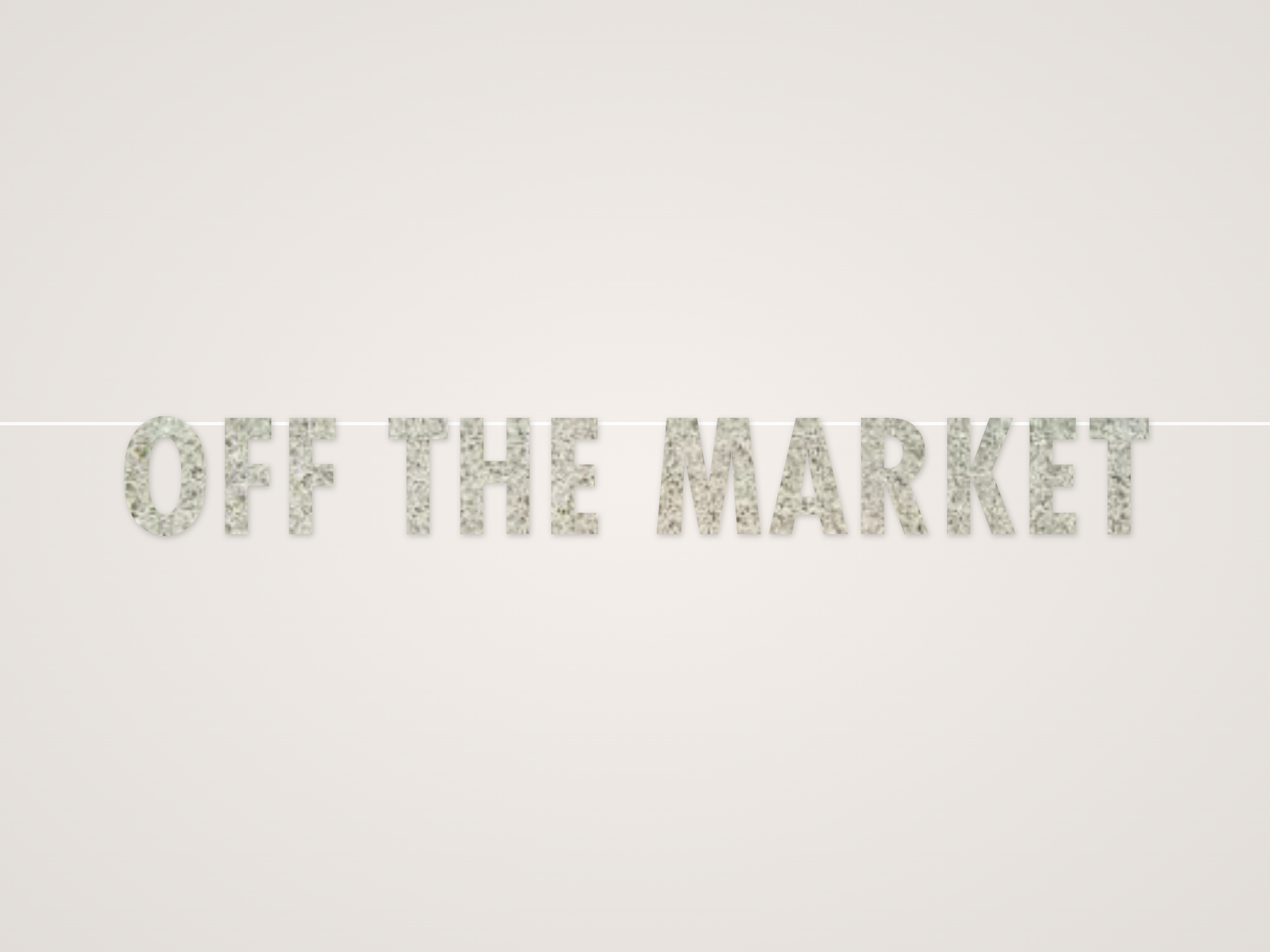 Off the Market Banner