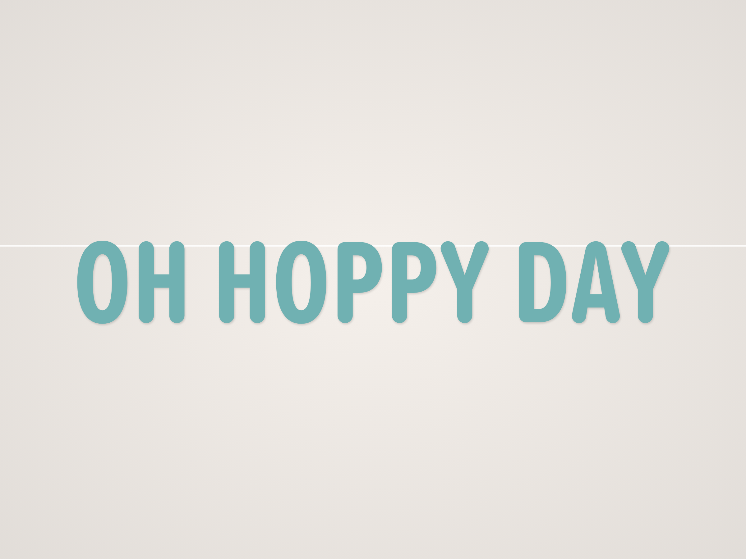 Oh Hoppy Day Banner
