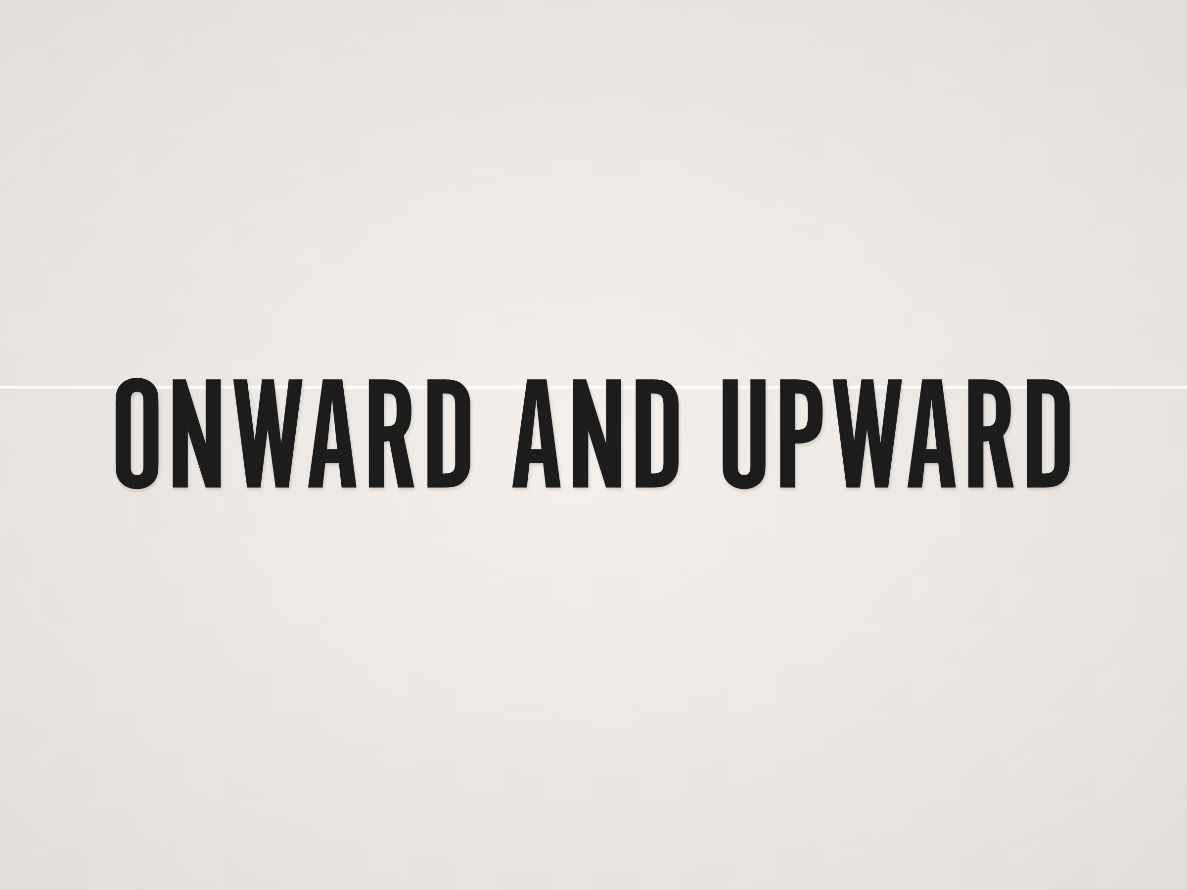 Onward and Upward Banner