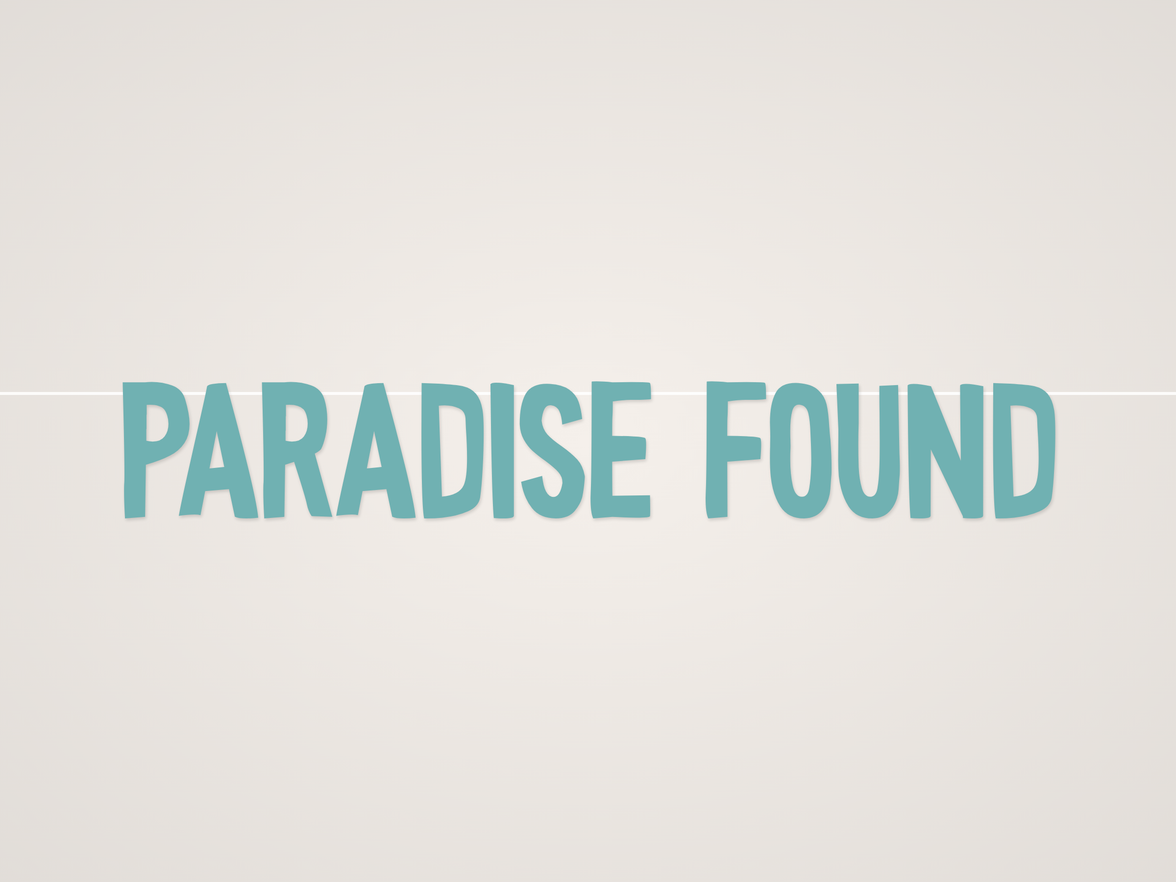 Paradise Found Banner