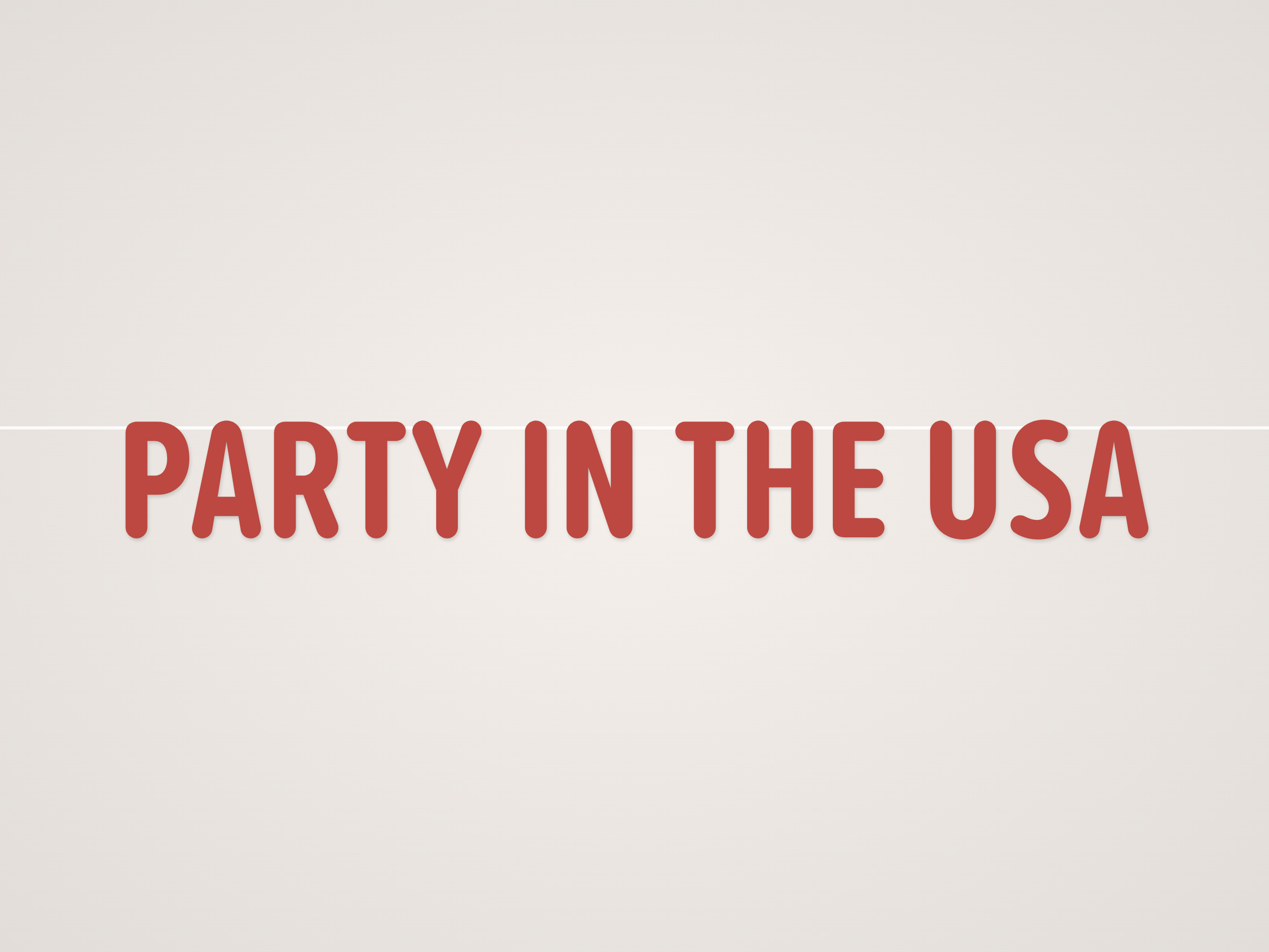 Party in the USA Banner