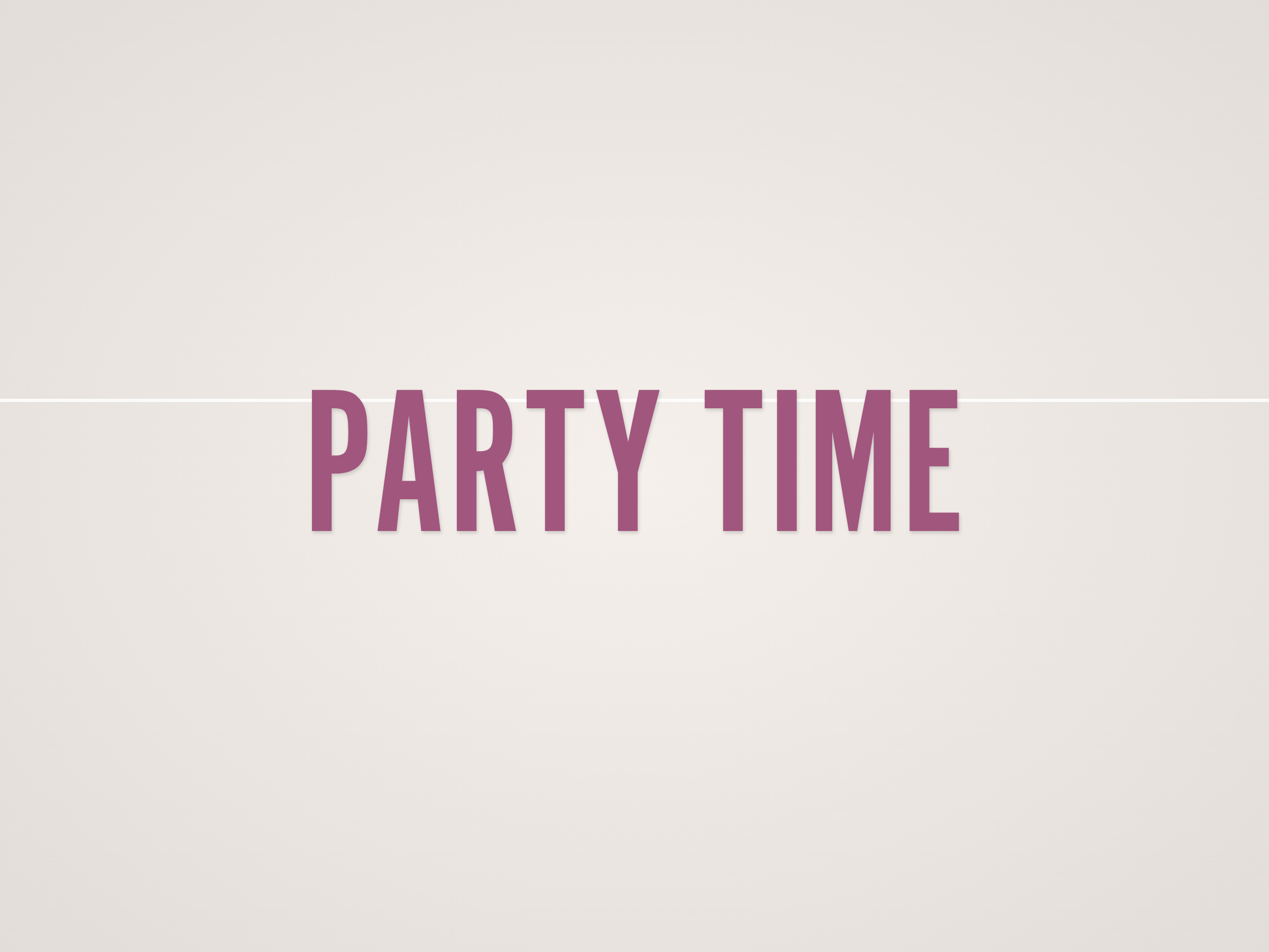 Party Time Banner